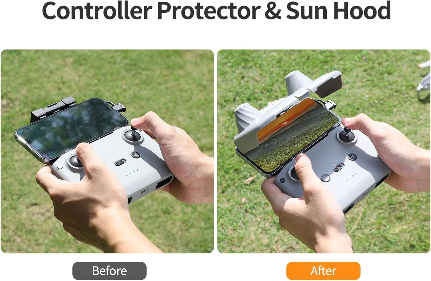 Camgo Sunnylife Remote Control Protector Sunhood for Mini 5 4 3 2 / Neo/Mavic 3 / Air 3 / Air 2 (RC-N1/N2/N3 Controller) image number 4