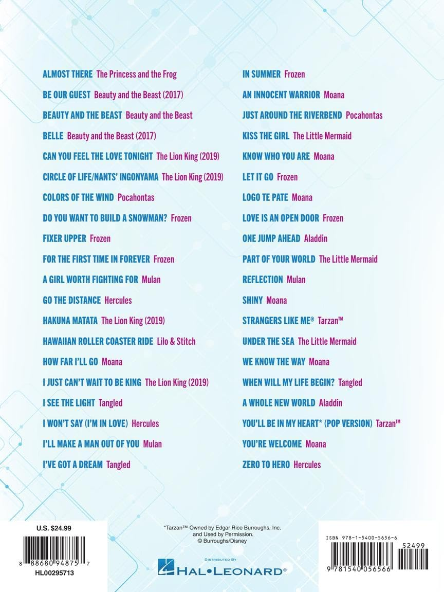 Hal Leonard the 40 Most-Streamed Disney Songs Book: for Easy Piano image number 6
