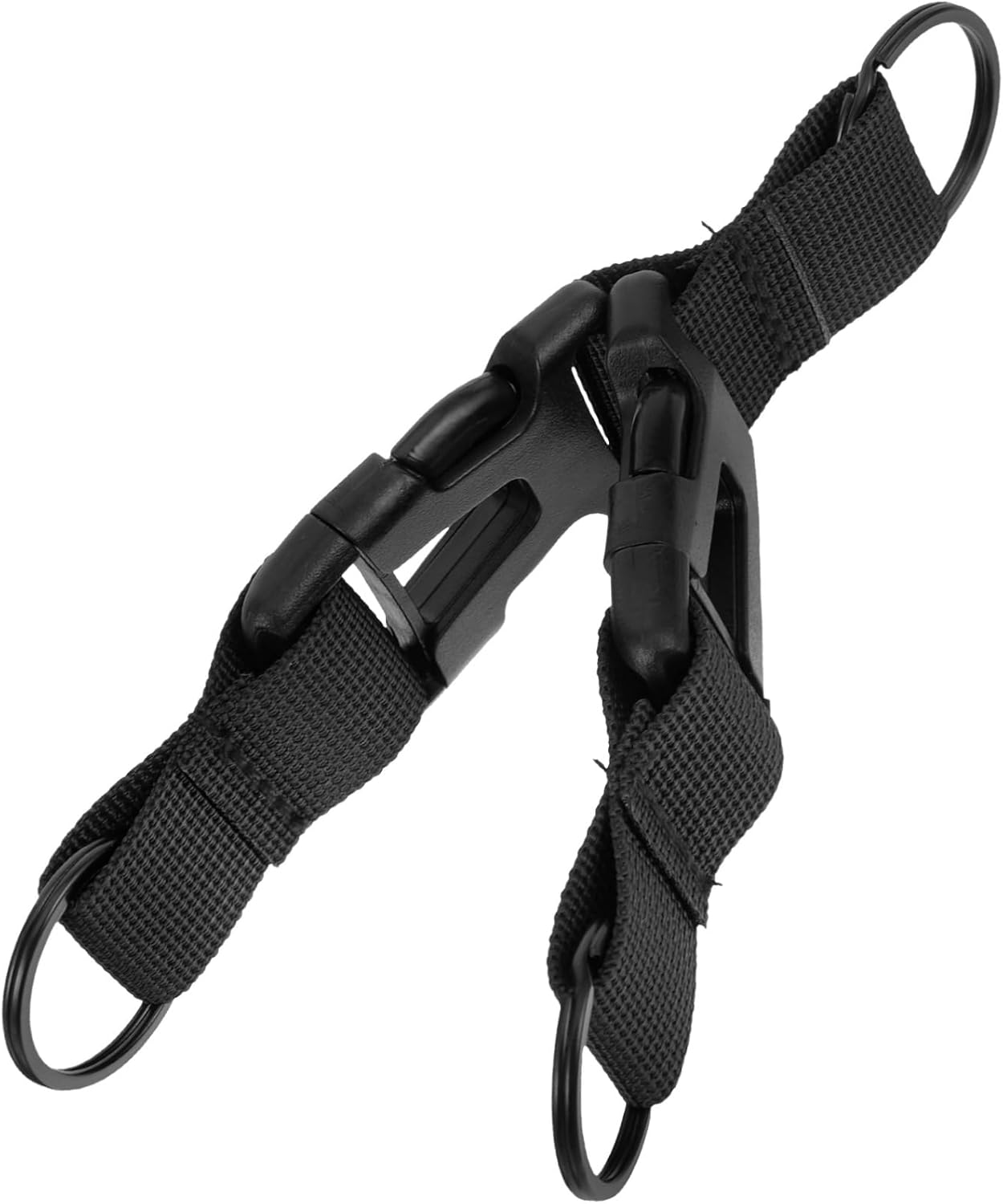 LIGIGWASH Outdoor Adjustable Luggage Strap with Buckle, Travel Bag Accessory for Suitcases and Backpacks, Black Sturdy Strap for Secure Packing and Luggage Handling