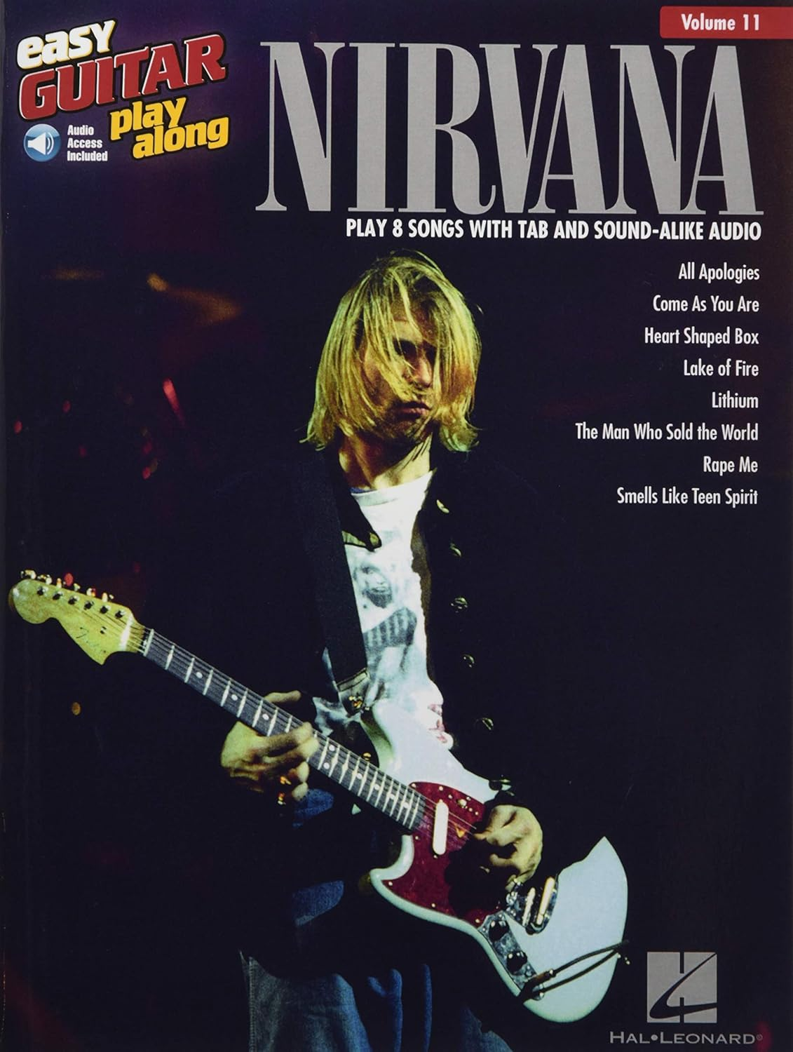 Nirvana Easy Guitar Play-Along Volume 11 Book/Online Audio