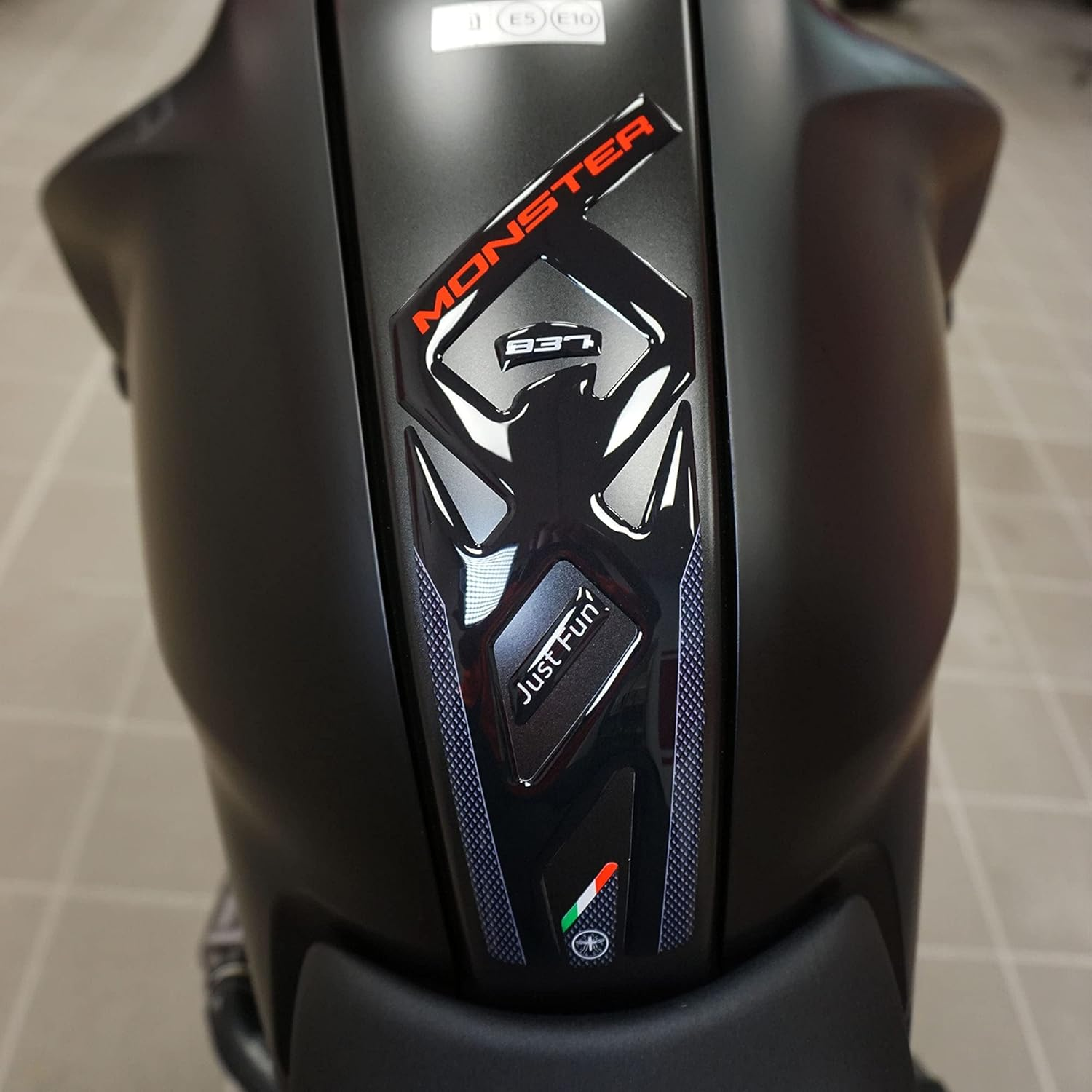 Labelbike - 3D Resin Sticker Decoration and Protection of Motorcycle Ignition Key Area Compatible with Ducati Monster 937 2021-2024 image number 2