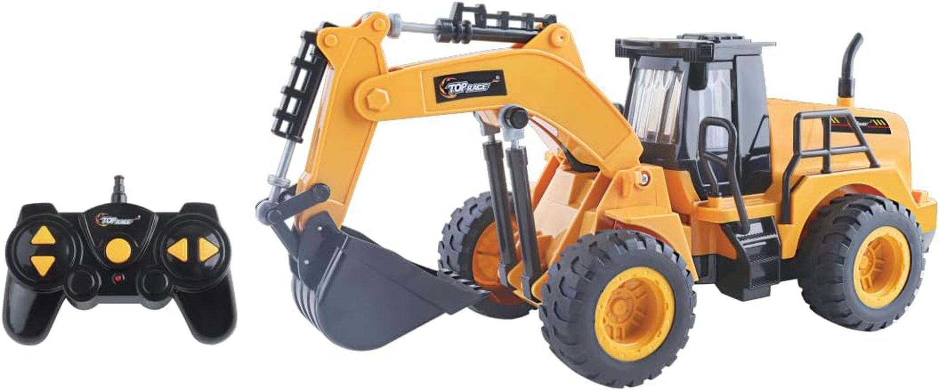 Top Race 5 Channel Fully Functional Remote Control Construction Truck Kids Size Designed for Small Hands Excavator image number 2