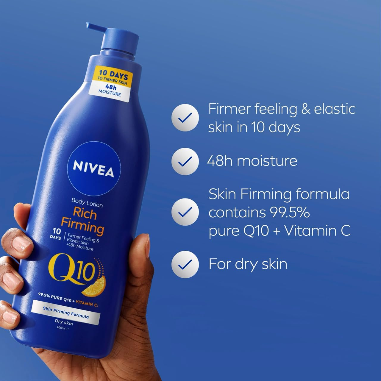 Nivea Body Rich Firming Q10 plus Vitamin C Body Lotion 400Ml