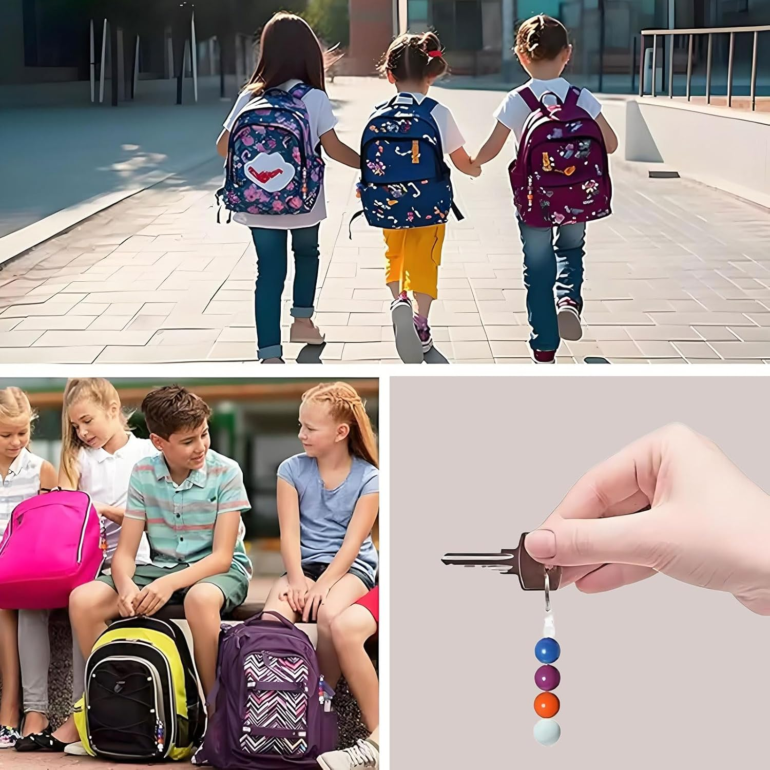 30Pcs Beadable Keychain Bars Beadable Blanks DIY Bead Bar Keychain Kit DIY Keychain Accessories Metal Bead Keychain Bar Link Detachable Key Chain for DIY Craft Making Gift Accessories image number 1