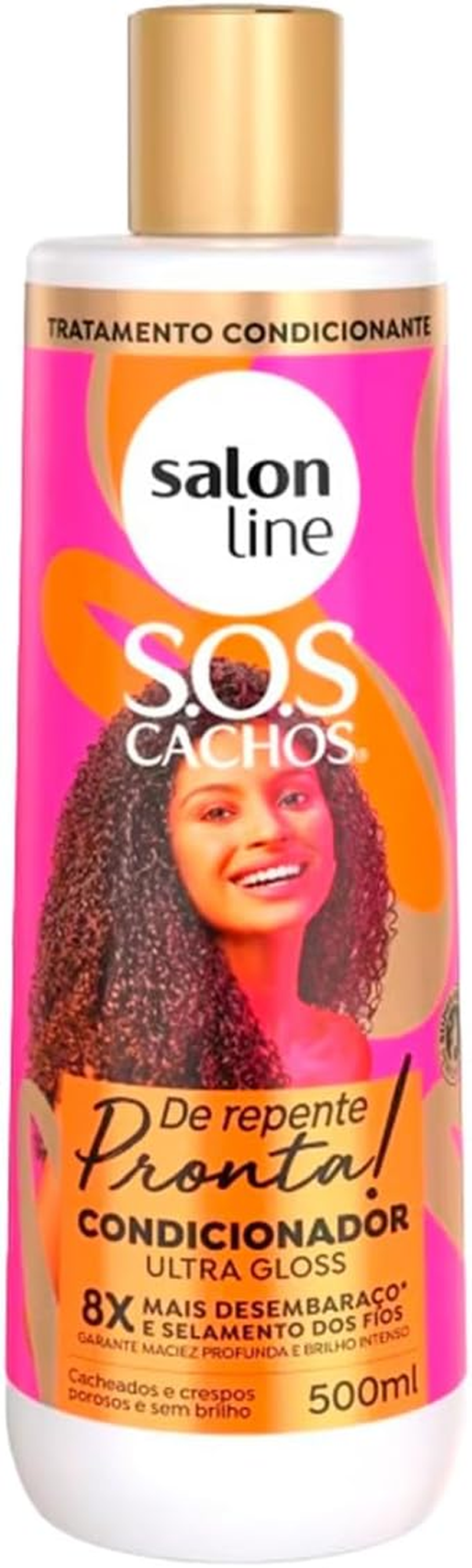 Salon Line - Linha SOS Cachos (De Repente Pronta) - Condicionador Ultra Gloss 500 Ml - (SOS Curls (Suddenly Ready) - Ultra Gloss Conditioner 16.91 Fl Oz) image number 1