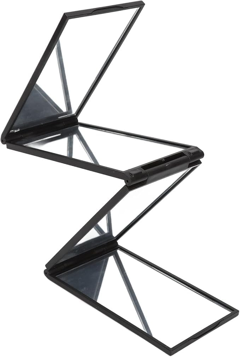 4-Way Foldable Makeup Mirror, 1Pc 4 Way 360 &deg; Adjustable Folding Mirror,Portable Four Sided Mirrors for Makeup image number 3