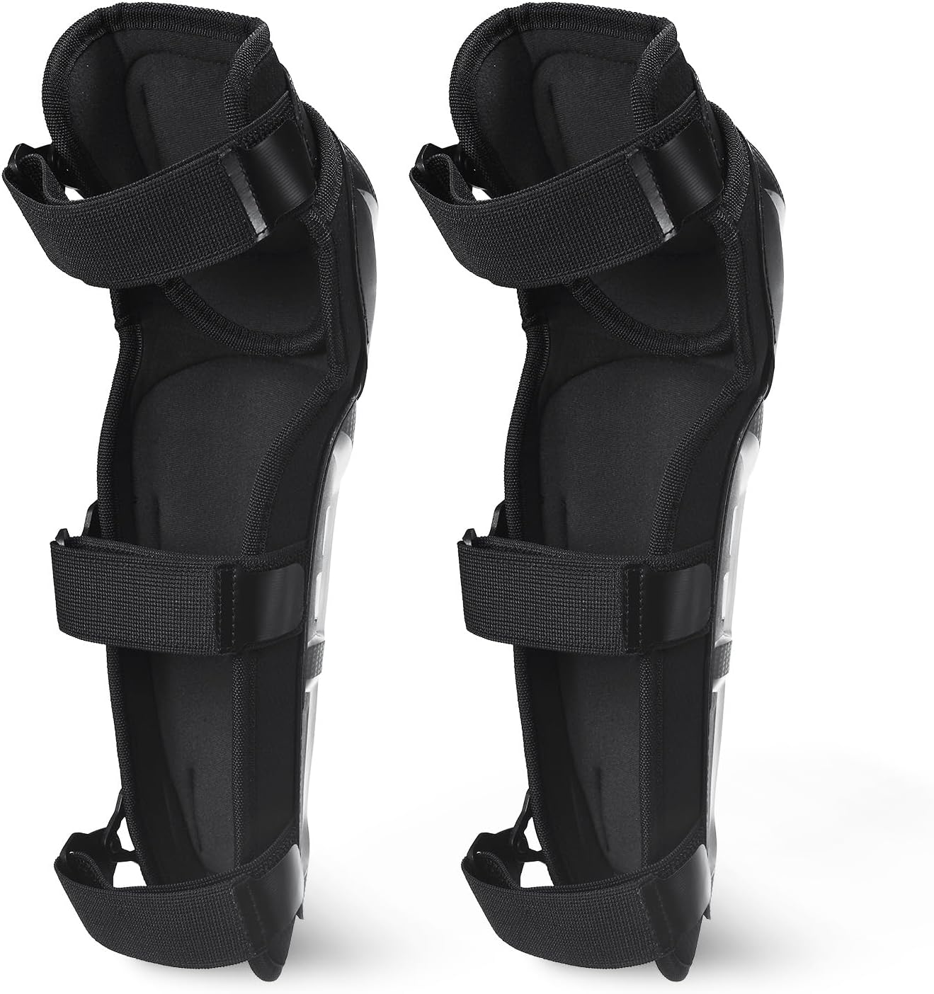 SCOYCO 4Pcs Motorcycle Knee Shin Guards Black Adjustable Long Leg Sleeve Protective Gear Anti-Slip Knee Cap Pads Protector Armor for Motocross Racing Mountain Biking image number 5