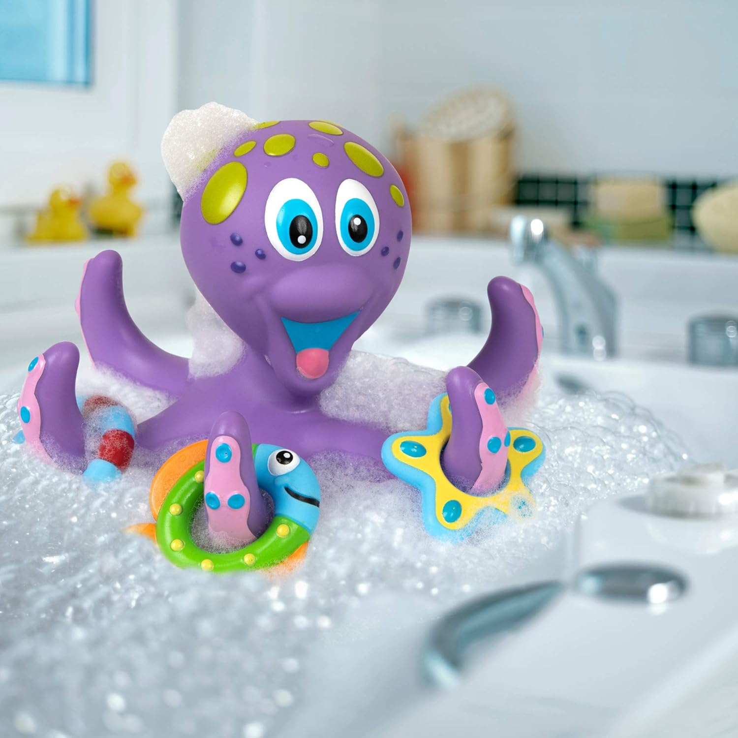 Nuby Octopus Floating Bath, 1 Count ( Pack of 1) image number 5