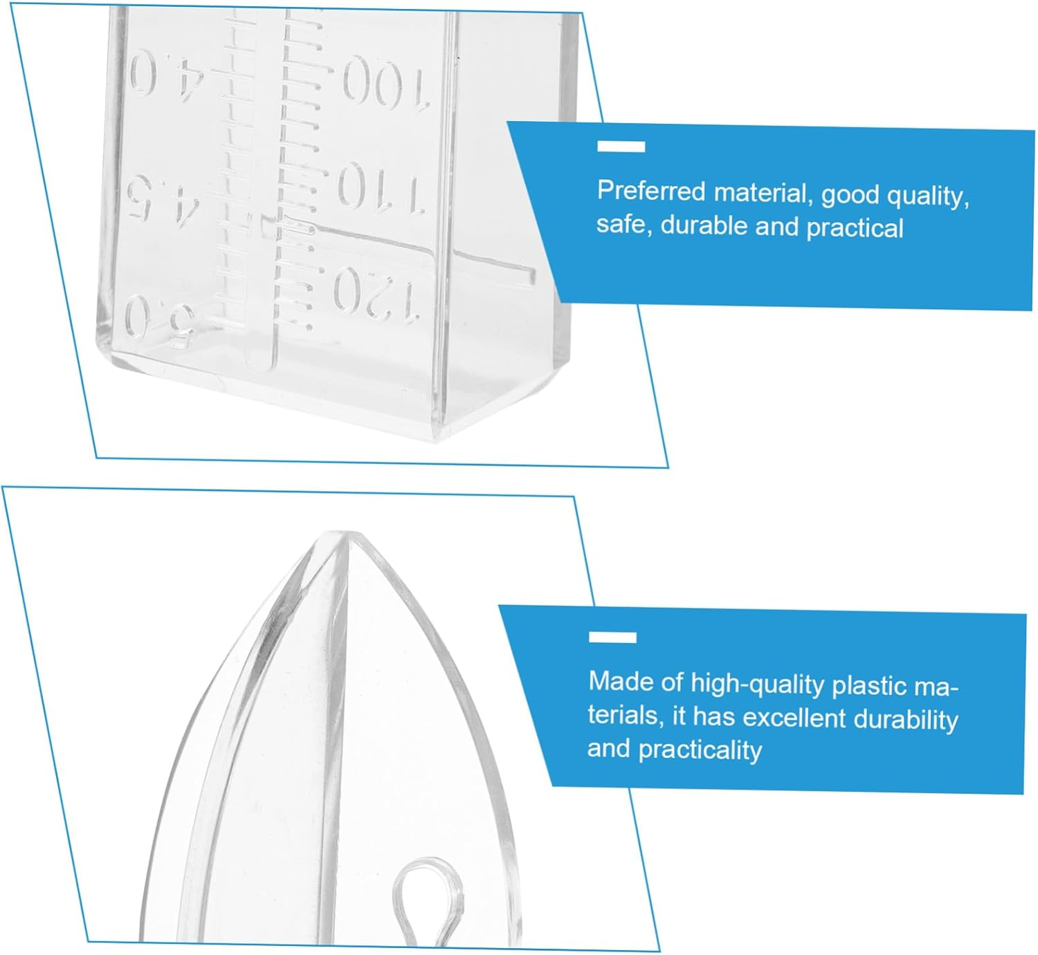 GALPADA Outdoor Plastic Rain Gauge with Graduated Scale Rainfall Measuring Container for Garden and Lawn Read Rainwater Collector Tool image number 5