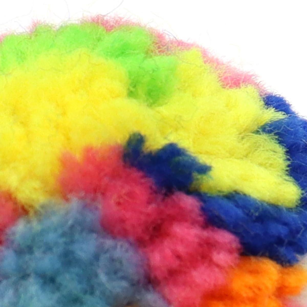 Sarini 2 Pcs Assorted Color Cat Ball, Interactive Colorful Woolen Yarn Cat Balls, Cat Balls Kitten Chasing Games for Indoor Playing,Chasing/Teeth Grinding/Chewing/Training image number 2