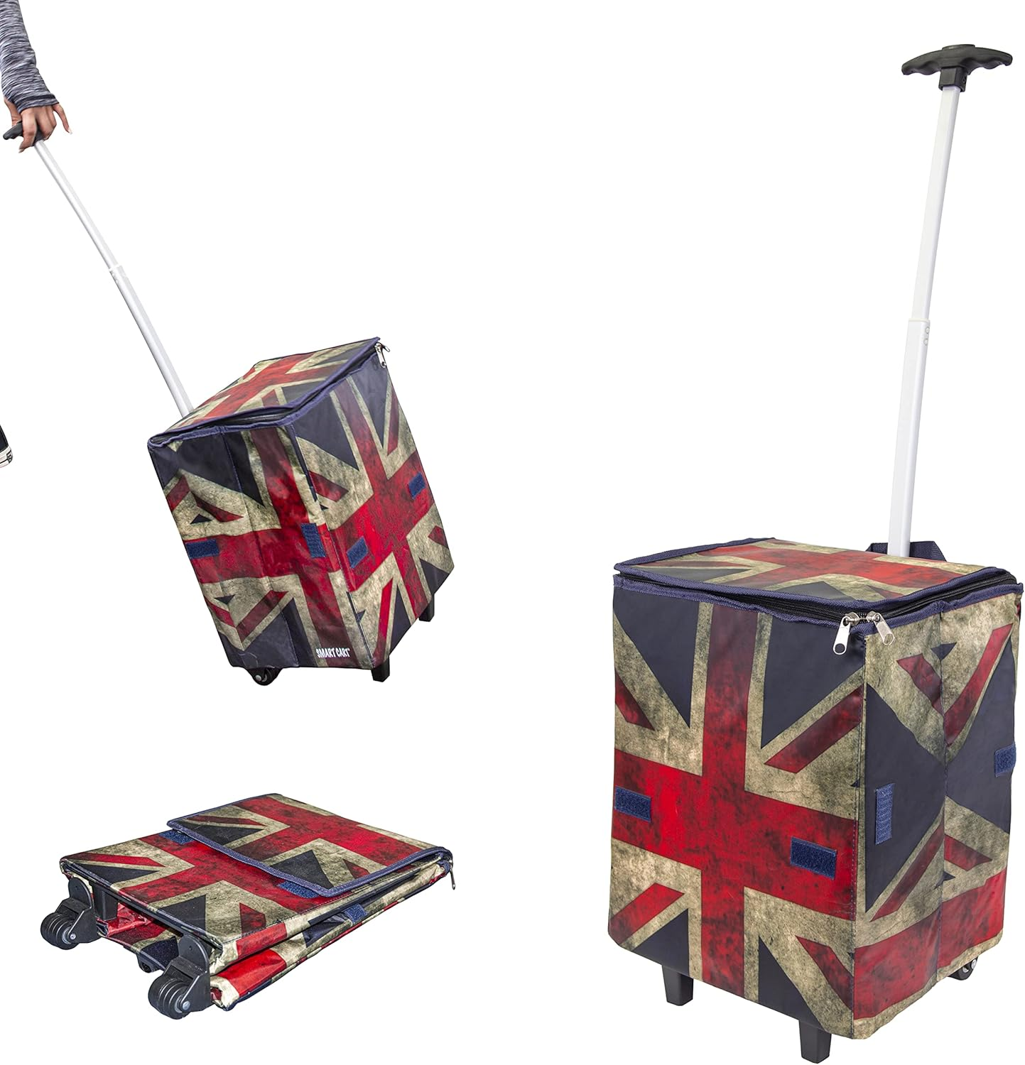 Dbest Products Smart Cart Rolling Multipurpose Collapsible Basket Scrapbooking Blackout