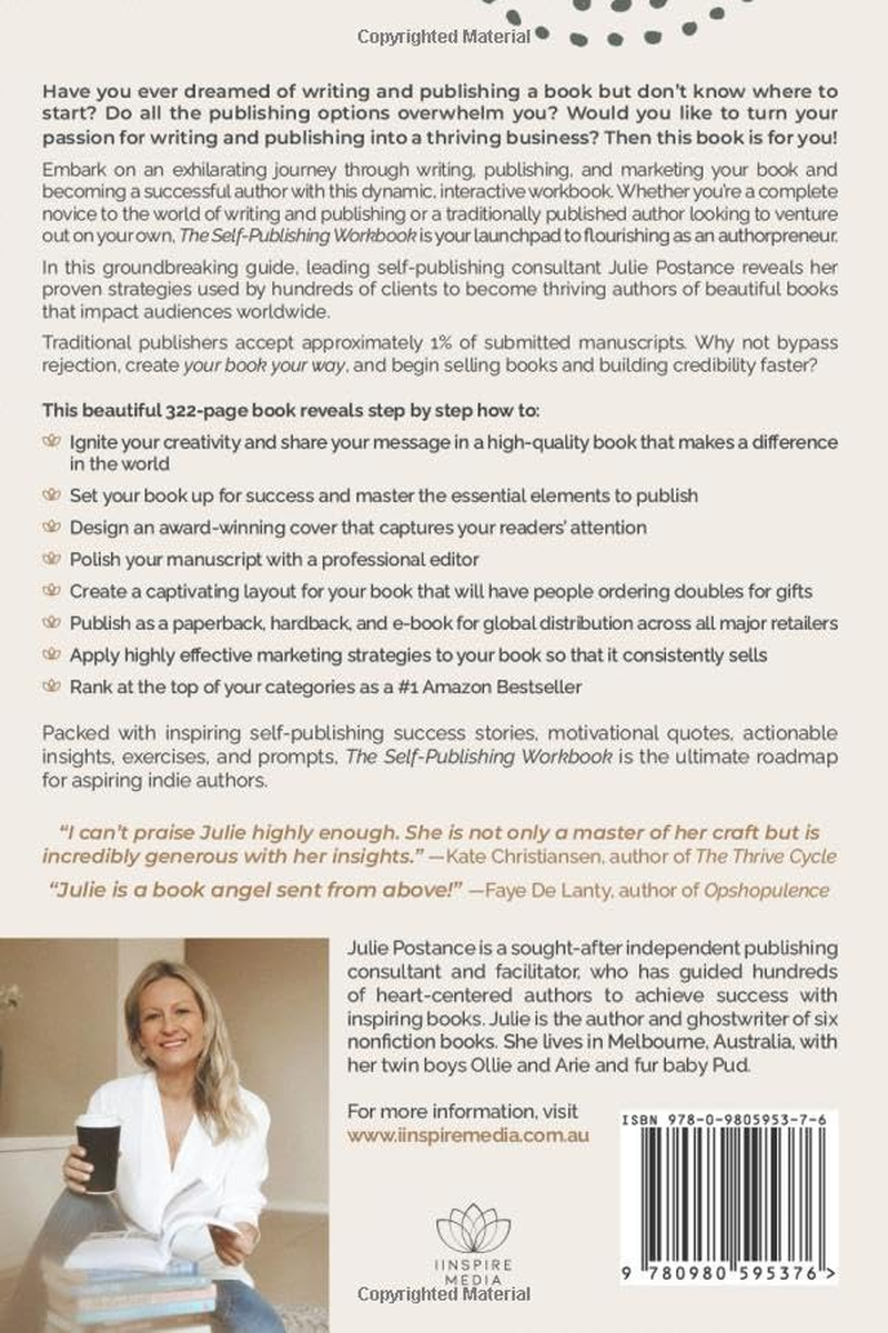 The Self-Publishing Workbook: the Life-Changing Guide to Writing, Publishing, and Marketing Your Book, Becoming a Bestselling Author, and Making an Impact image number 2