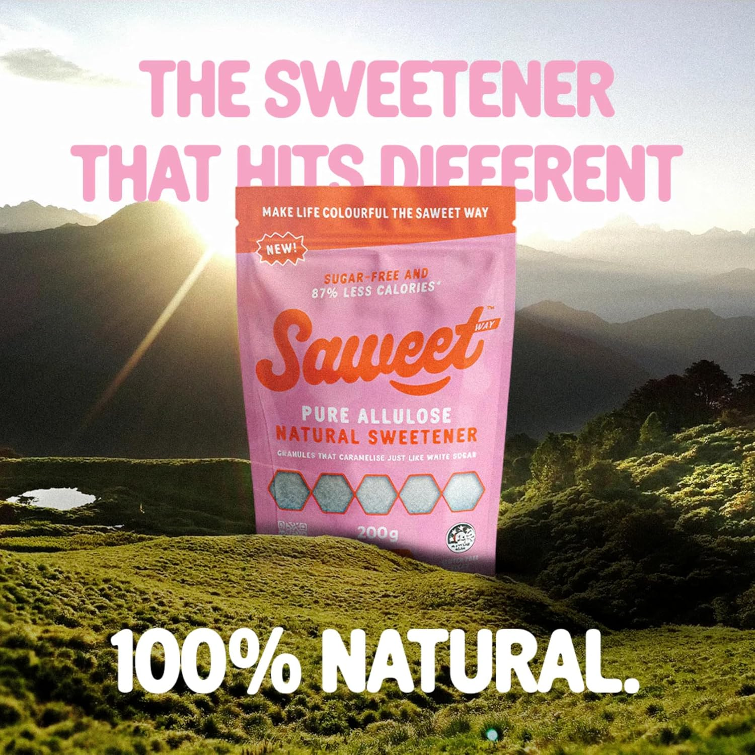 Saweetway Pure Allulose Sweetener | 1 X 200G Pack | Low Calorie Sugar Substitute | Keto & Diabetic Friendly | Vegan, Gluten Free, No Aftertaste | 87% Less Calories image number 6