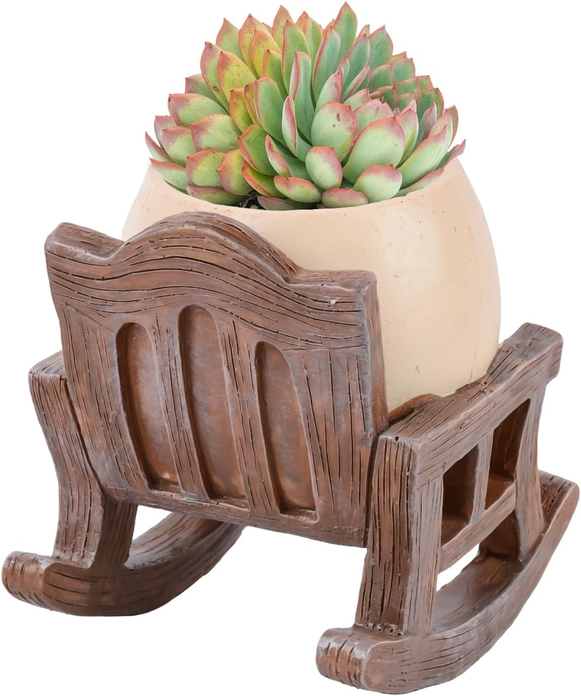 Smiley Flower Pot with Coffee and Sitting Rocking Chair Relax Indoor Outdoor Plant Pot for Succulent Plants for Friends Christmas with Drainage Holes Perfect for Plant Pots and Pot Plant