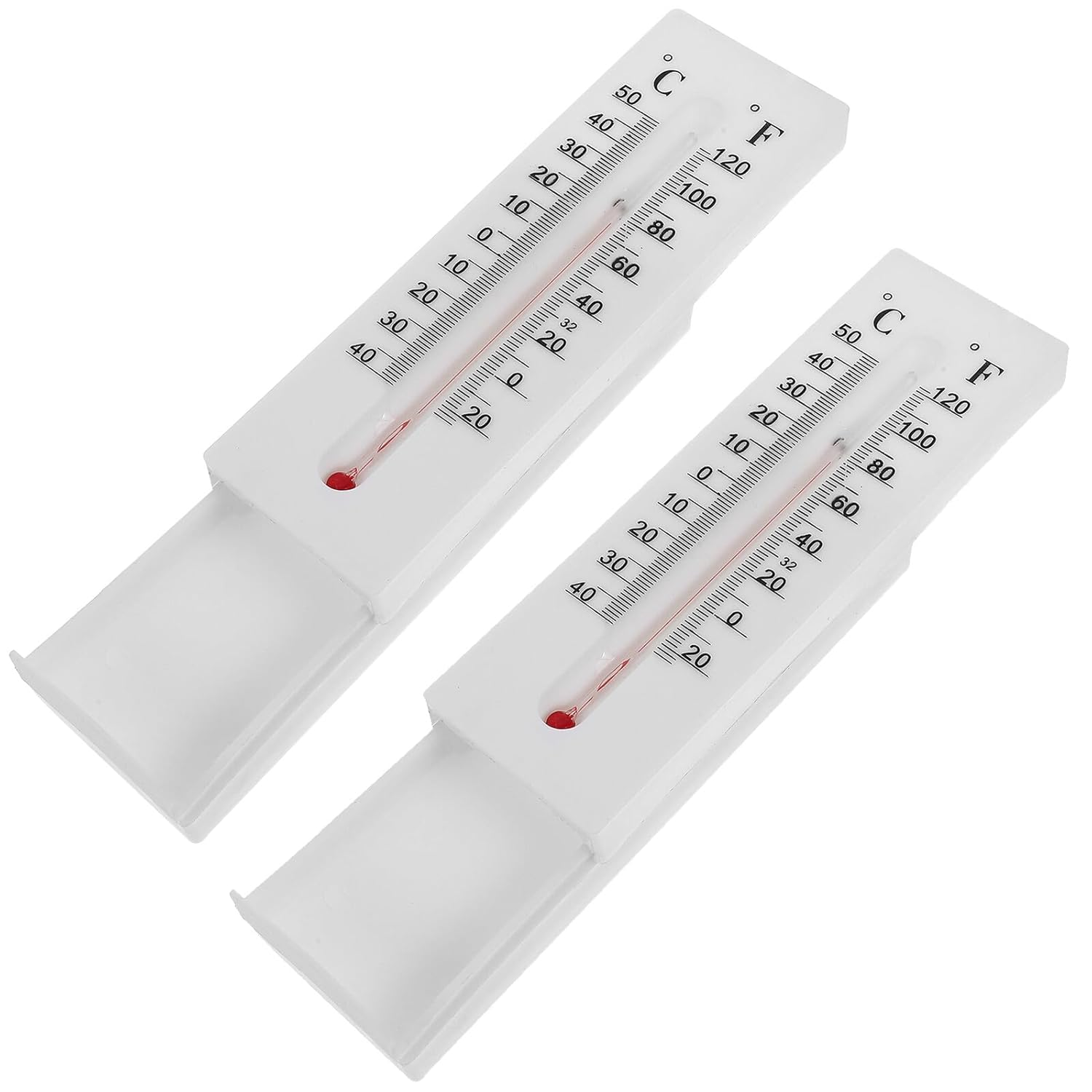 Milisten 2Pcs Outdoor Wall-Mounted Key Hider Thermometer, Portable Small Plastic Key Storage Box Hidden Compartment for Home and Office Outdoor Use image number 5