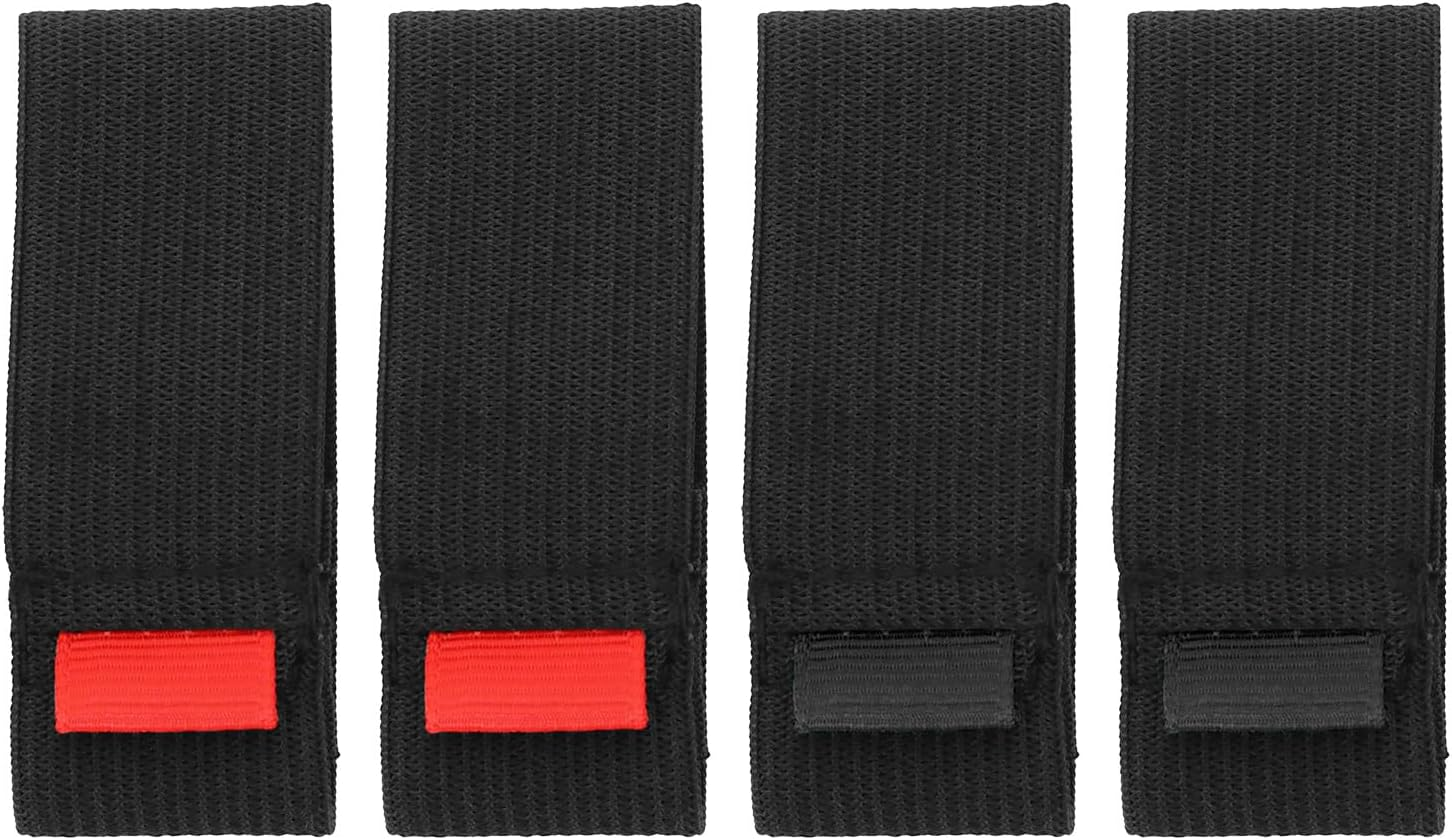 VGOL 4-Pack Fishing Reel Protective Straps Elastic Fishing Reel Straps with Reels Anti-Wear Fishing Gear Protective Accessories