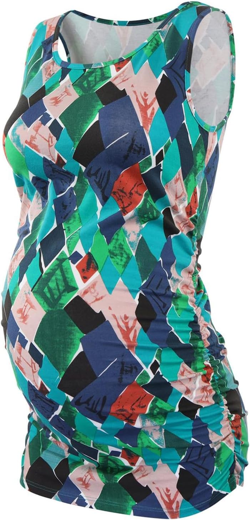 Women'S Pregnancy & plus Size Tank Top - Breathable Slimming Top with Ruffle Detail for Pregnancy, Breastfeeding & plus Sizes