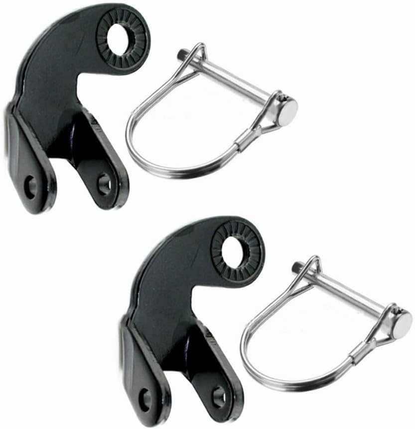 Bike Trailer Hitch, Bicycle Stainless Steel 12Mm-Hitch Coupler Black&White
