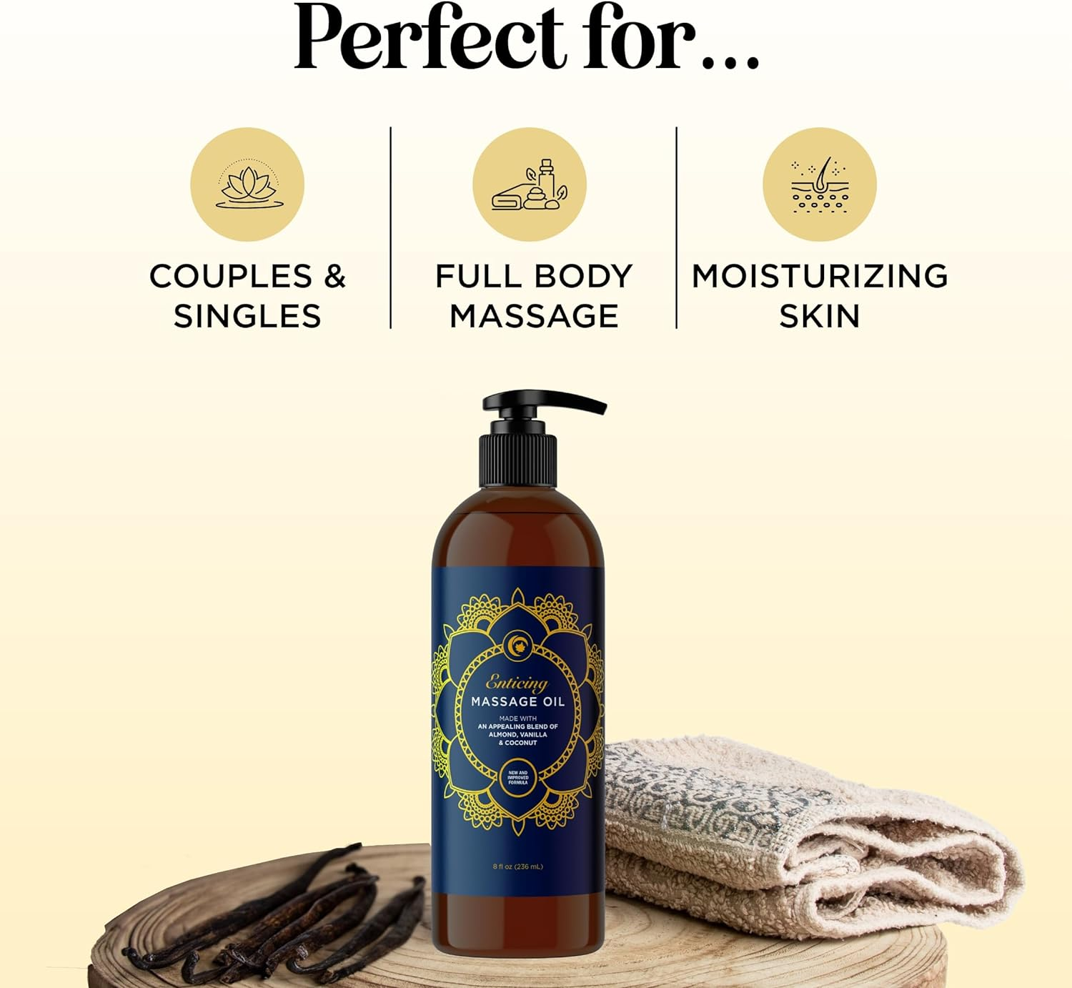 Honeydew Pure Vanilla Sensual Massage Oil for Body - Edible Massage Oil and Lubricant for Women & Men - Massage Therapy Oil with Jojoba Sweet Almond for Skin - Aromatherapy Blend for Dry Skin image number 5