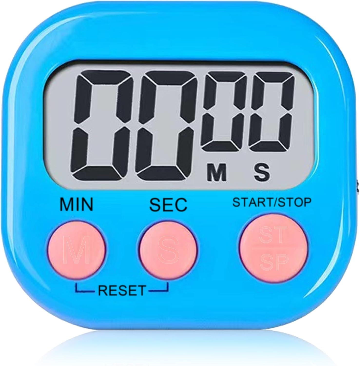 Kitchen Timer, Digital Classroom Timer, Stopwatch, Suitable for Kitchen, Study, Work, Exercise Training, Outdoor Activities (6P Green)