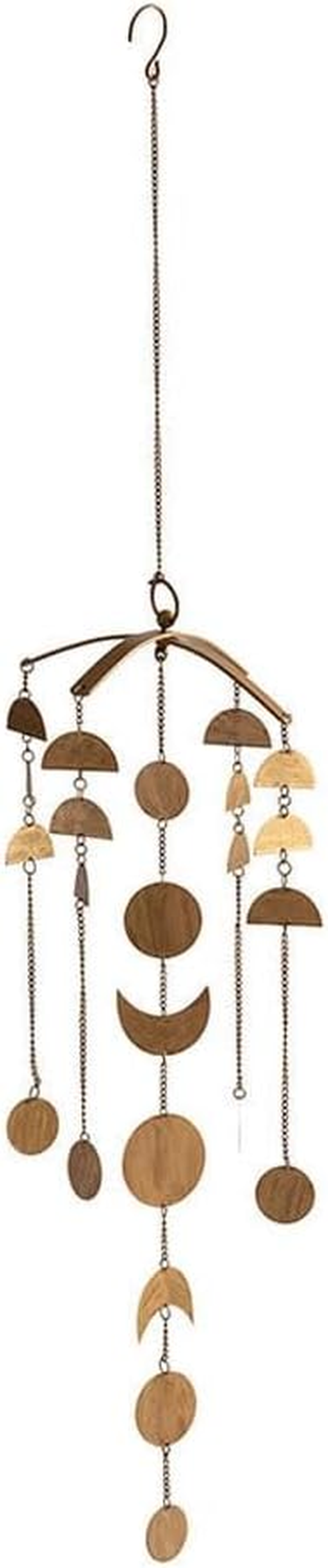 Willow & Silkindoor Decor Metal Design Wall Decor Moon Home Lunar Hanging Mobile Wall Art image number 2