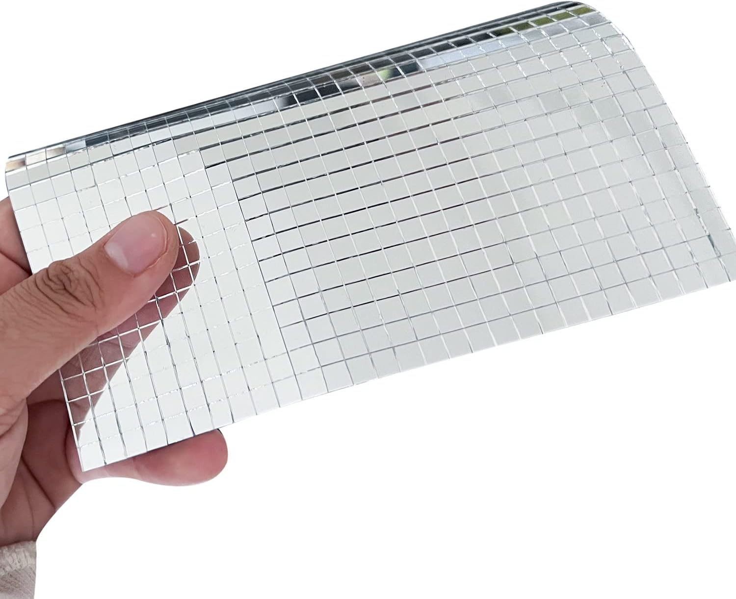 5400Pcs Self-Adhesive Mirror Tiles, Mini Square Mirrors Mosaic Tiles Sticker for Disco Ball, Art,Craft, Home Decoration (5X5Mm) image number 1