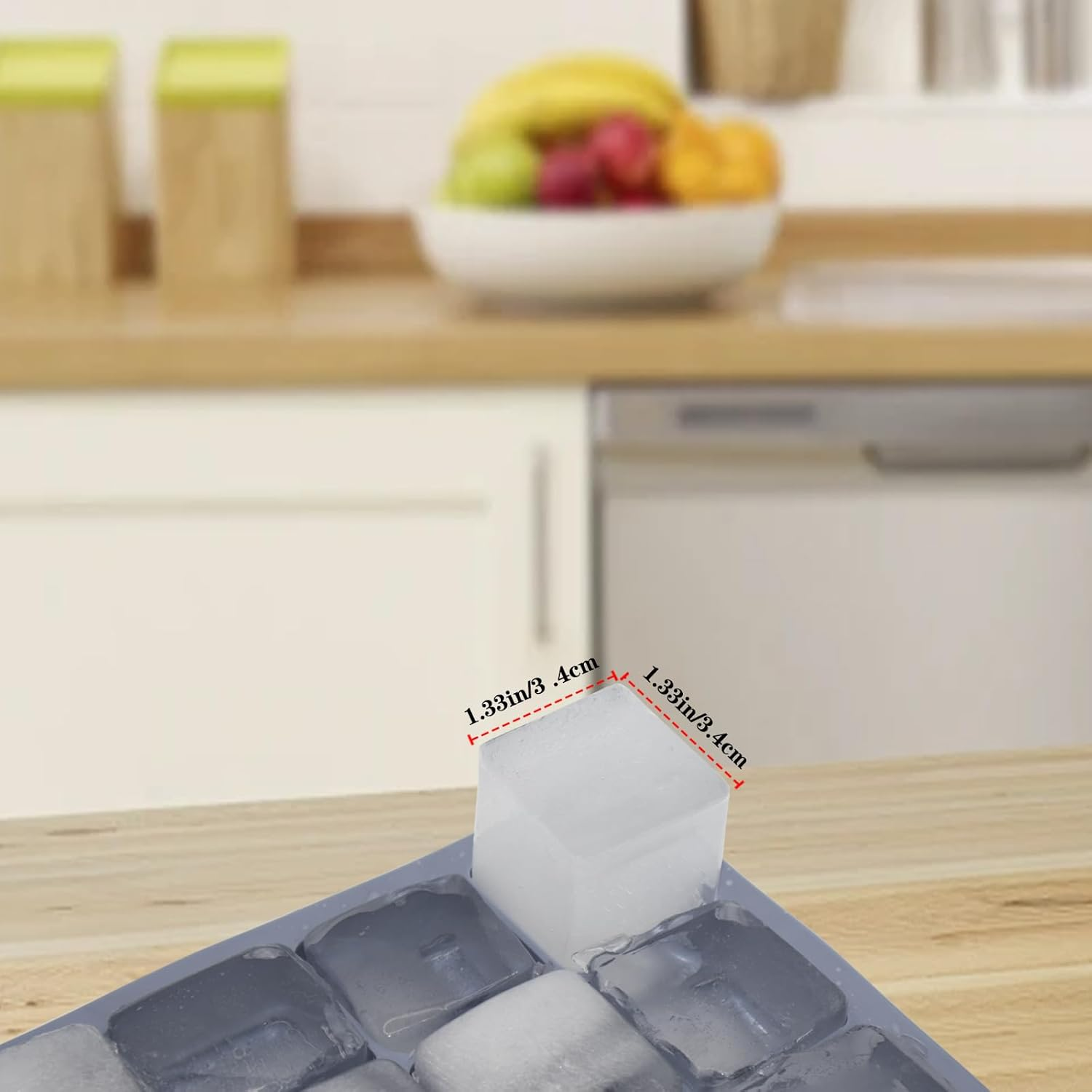 RGUHUA Ice Cube Trays 3 Pack &ndash; Silicone Ice Cube Molds with Lids, Stackable Square Ice Trays for Whiskey, Cocktails, Frozen Treats, Easy Release & Reusable(15 Grids) image number 6