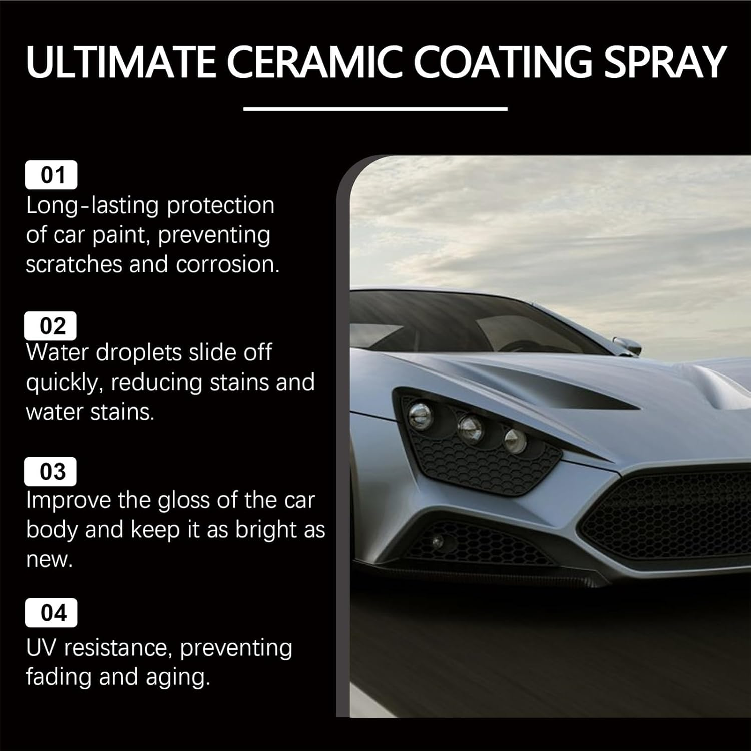 Spray Coating Agent - Multi-Functional 120Ml Ceramic Coating - Automotive Polish, Scratch Removers & Waxes for Truck Headlight Trim RV Marine Windshield Motorcycle image number 6