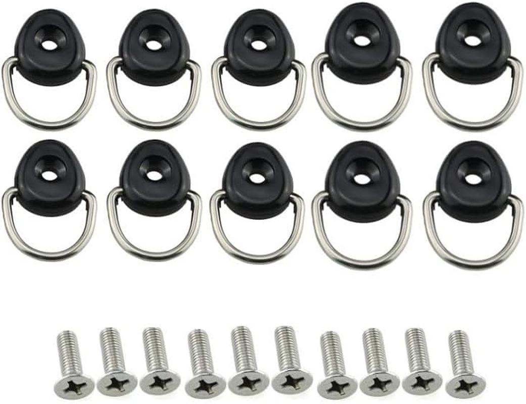 12Pieces Metal Tie-Down Anchors D-Ring Buckle Fit for Jimny Trunk Accessories JB64 JB74W 2019 2020 2021 2022 2023 2024 2025 Trunk Cargo,Car Interior Accessories with Screws image number 2