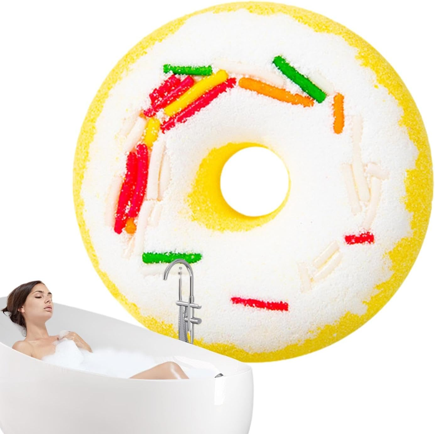 Shower Bombs Aromatherapy,Shower Steamers Aromatherapy - Shower Fizzies, Donut Design, Christmas Stocking Stuffer, Birthday Mothers Day S - Lavender image number 4