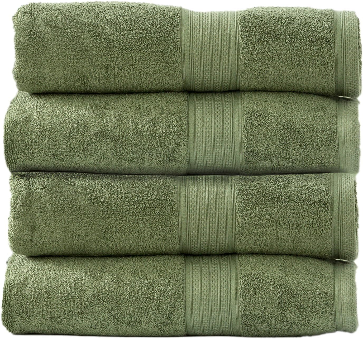 14Pc Renee Taylor Stella Bath Towel/Mat Set Soft Bamboo Cotton 650 GSM Pewter image number 2
