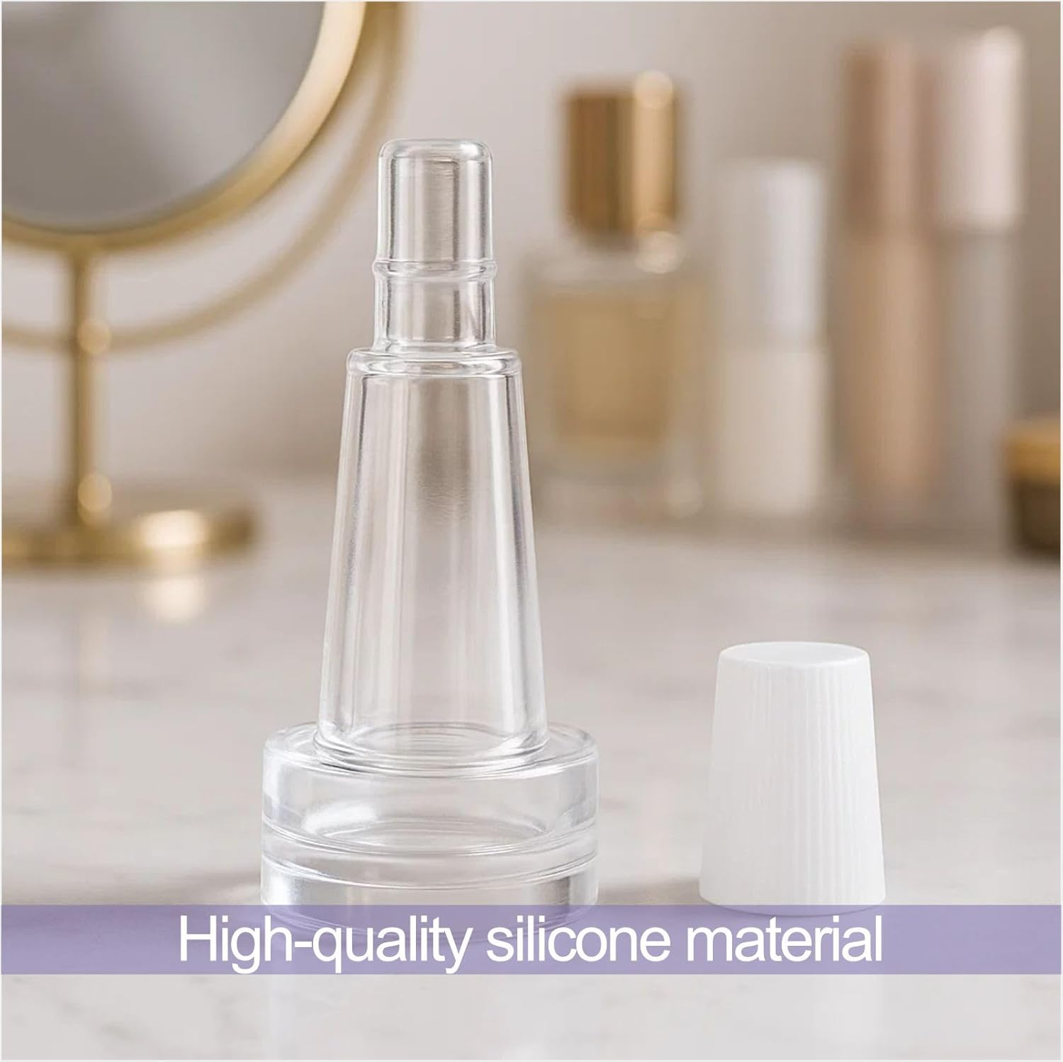 20Mm Glass Bottle Dropper Serum Vial Caps - Essential Oil Bottle Dropper Tips, Leak-Proof Glass Pipette Caps for Cosmetics, DIY Skincare, Perfume(100 PCS) image number 4