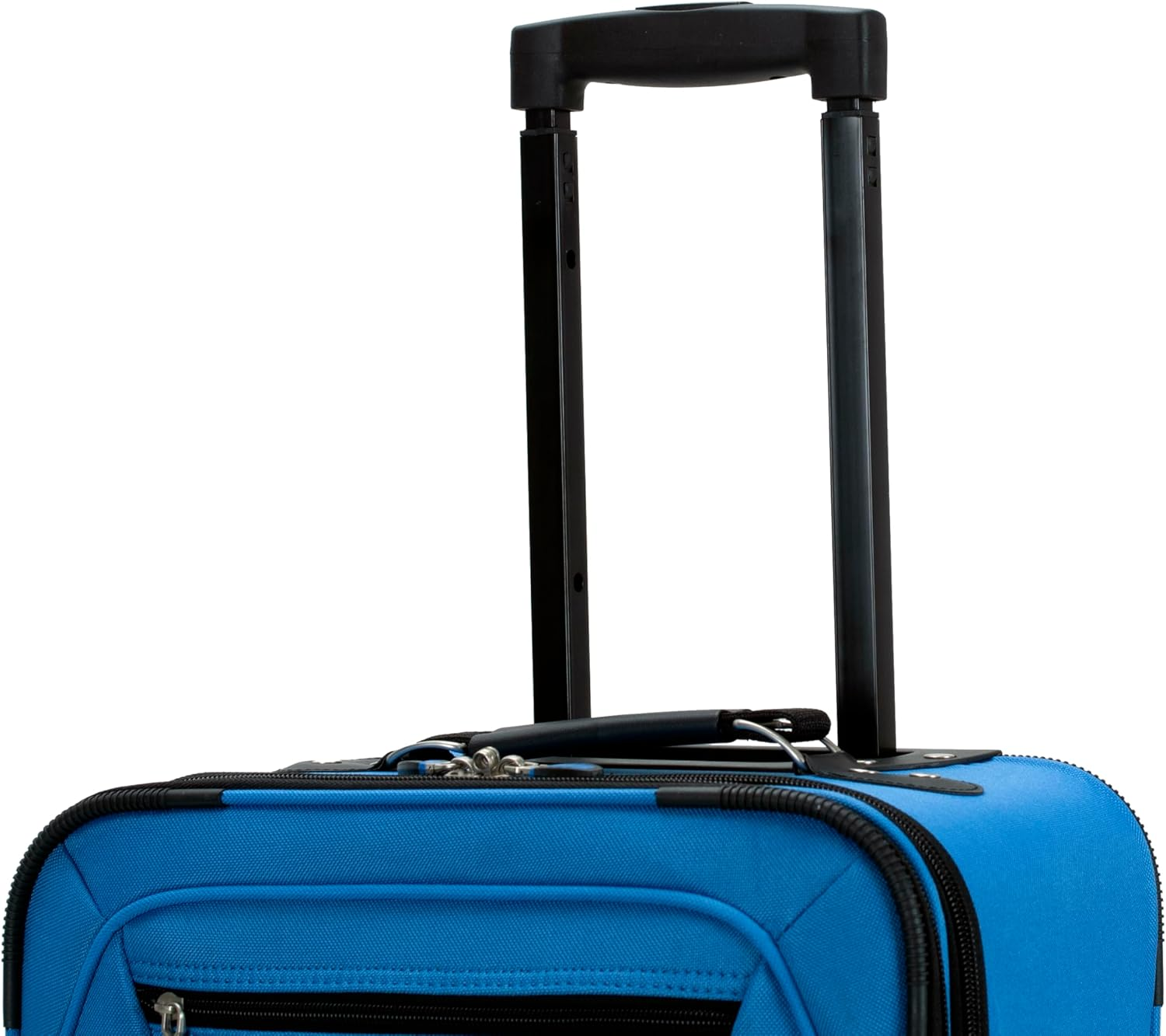 Rockland Pasadena Softside Spinner Wheel Luggage, Blue, Carry-On 20-Inch, Pasadena Softside Spinner Wheel Luggage - Blue image number 4