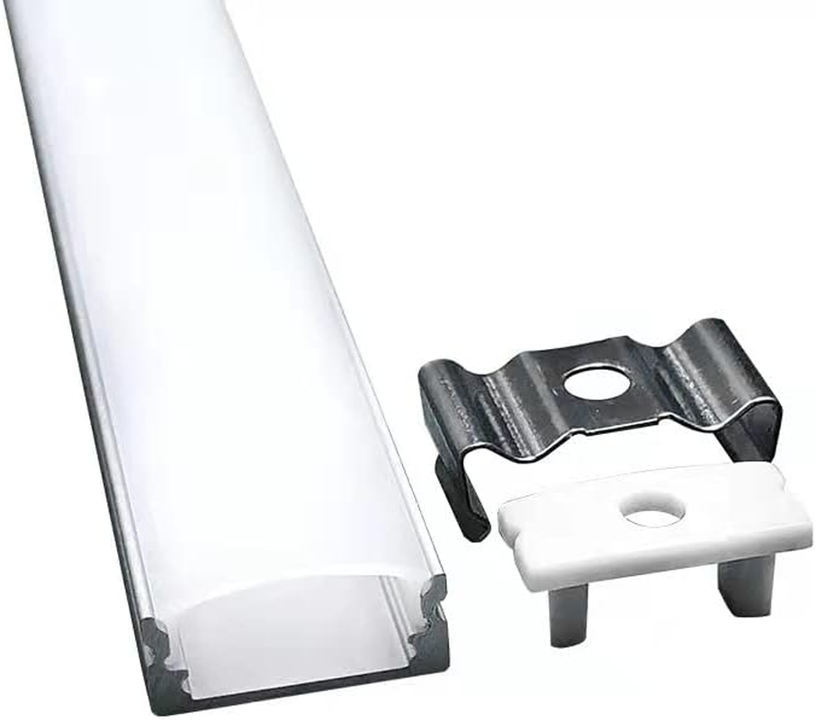 20 PCS X 1M U Style LED Aluminium Channel Profile Holder for LED Strip Light 1M Bar Lamp image number 2