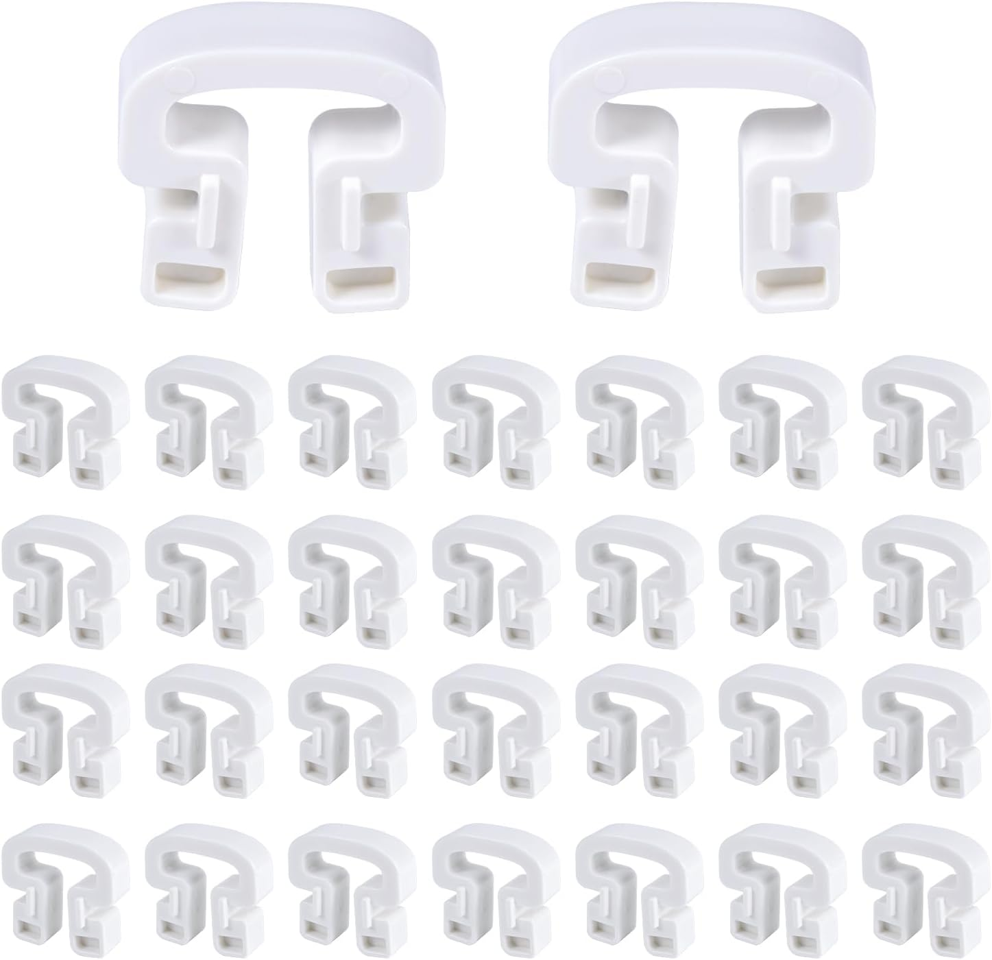 30Pcs Soccer Net Clips, 1.26X1.18 Inch ABS Net Connection Clips Net Lock Clip Soccer Goal Net Repair Replacement Attachment for Playground Stadium Sport Training Equipment Accessories image number 6