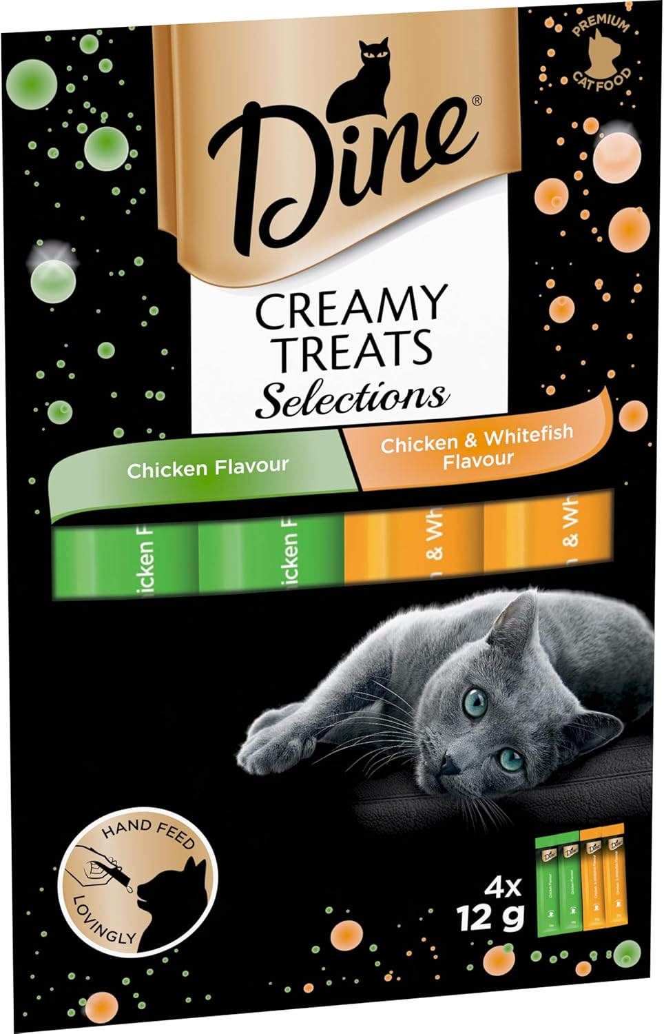 Dine Creamy Treats Cat Treats Chicken Selection 12G Stick, 32 Pack image number 6