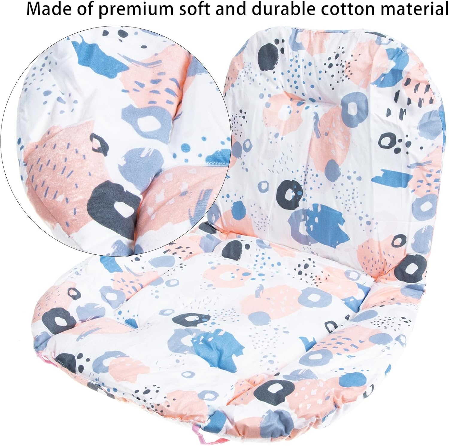 Beaupretty Colorful Stroller Cushion Pad Soft Cotton Seat Liner for Prams and Dining Chairs Warm Cart Insert for Travel and Outdoor Use Breathable Seat Support Cushion for Newborns image number 5