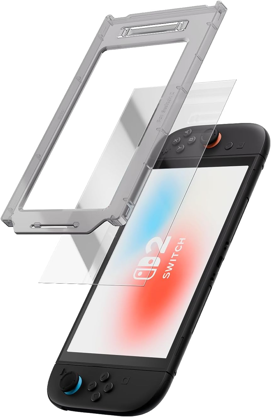 Geekshare Anti-Glare Tempered Glass Screen Protector for Switch 2(2025) AR Coating HD Clear Anti-Reflective, 9H Hardness, Bubble-Free, Ultra-Thin, Scratch Resistant - 1 Pack image number 6