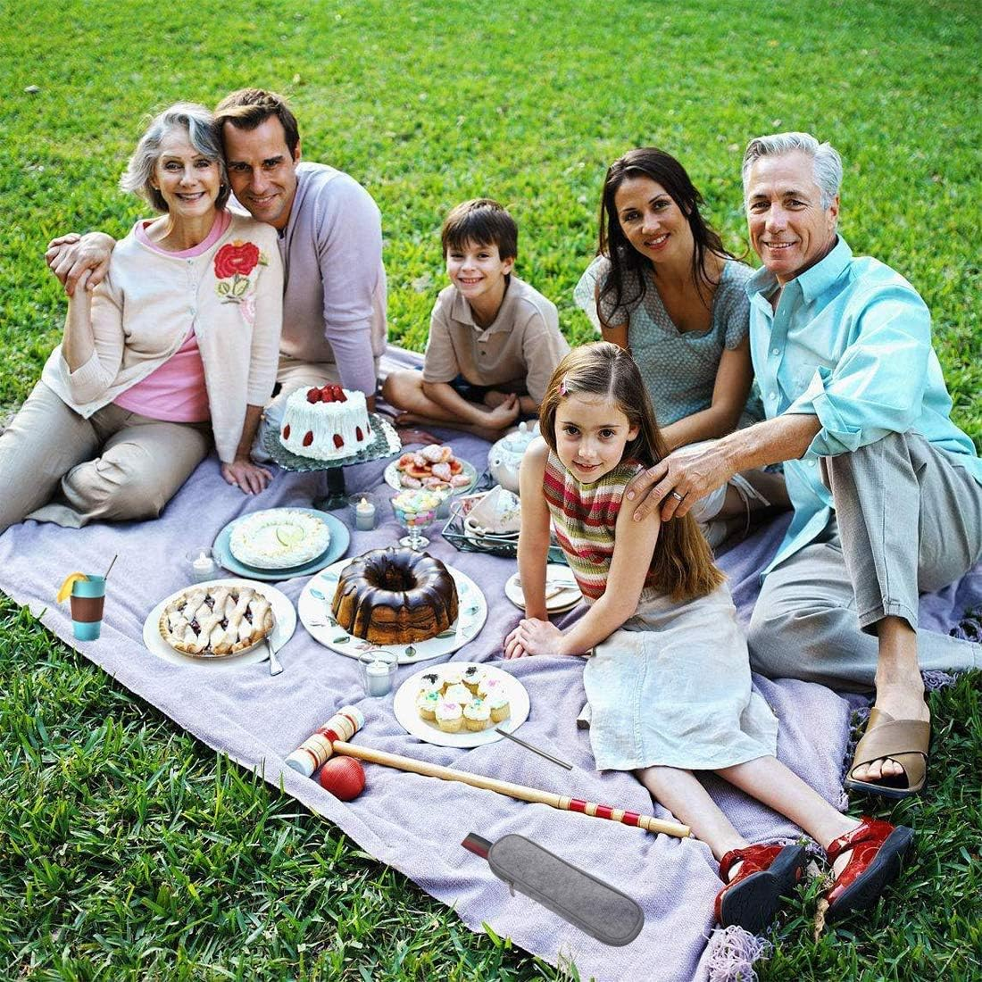 Travel Cutlery Set | Portable Camping Utensils Set Including Knife Fork Spoons Straws Chopsticks Cleaning Brush, Reusable Travel Cutlery Kit Stainless Steel [8 Piece Silver] image number 3