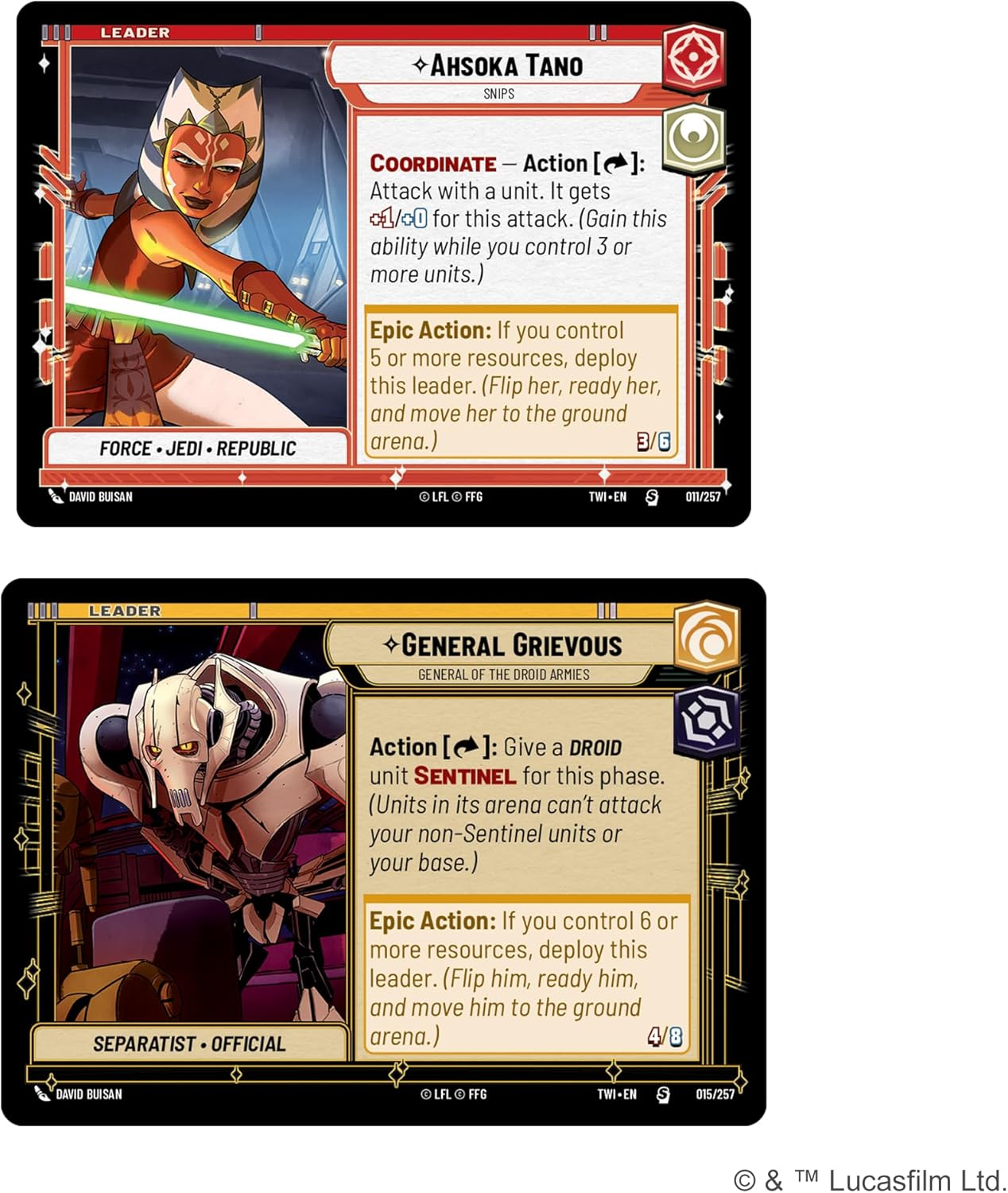 Fantasy Flight Games | Star Wars: Unlimited TCG Twilight of the Republic Starter Set - Master the Clone Wars! Trading Card Game for Kids and Adults, Ages 12+, 2 Players, 20 Min Playtime image number 3