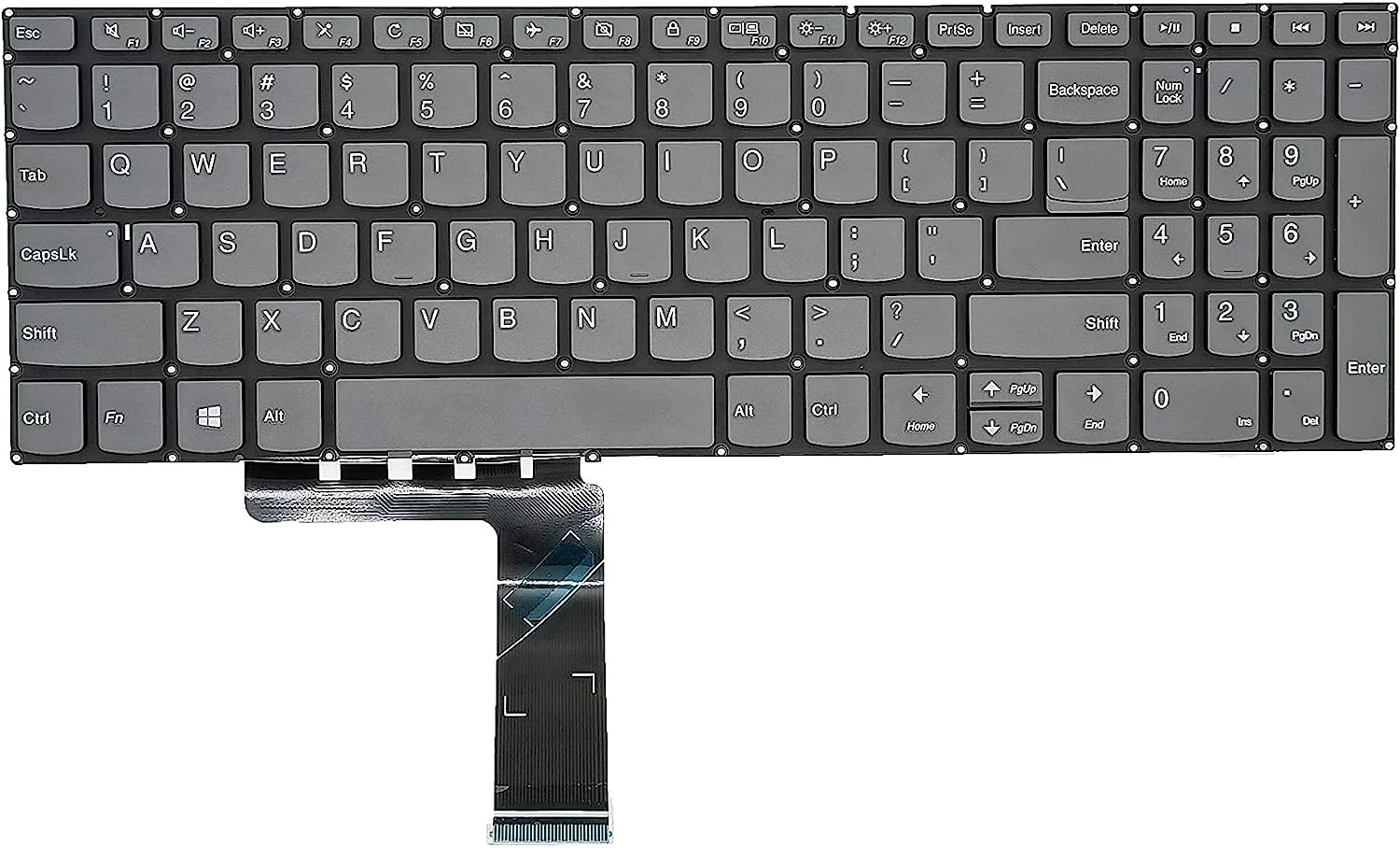 Replacement Keyboard for Lenovo Ideapad 3-15IIL05 3-15ADA05 3-15ARE05 3-15IGL05, Ideapad 330S-15Ikb 330S-15Arr & Ideapad S340-15IWL S340-15API S340-15IIL Series Laptop, US Layout