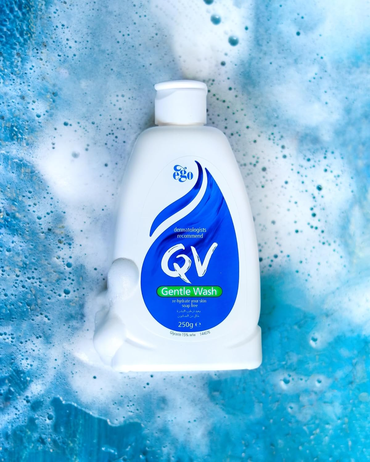QV Gentle Wash (250G) Body Wash for Dry, Sensitive Skin, Ph Balanced, Unscented, Soap Free Body Wash, Moisturising Soap Alternative That Lathers for Dry Skin, Eczema, Psoriasis, Dermatitis