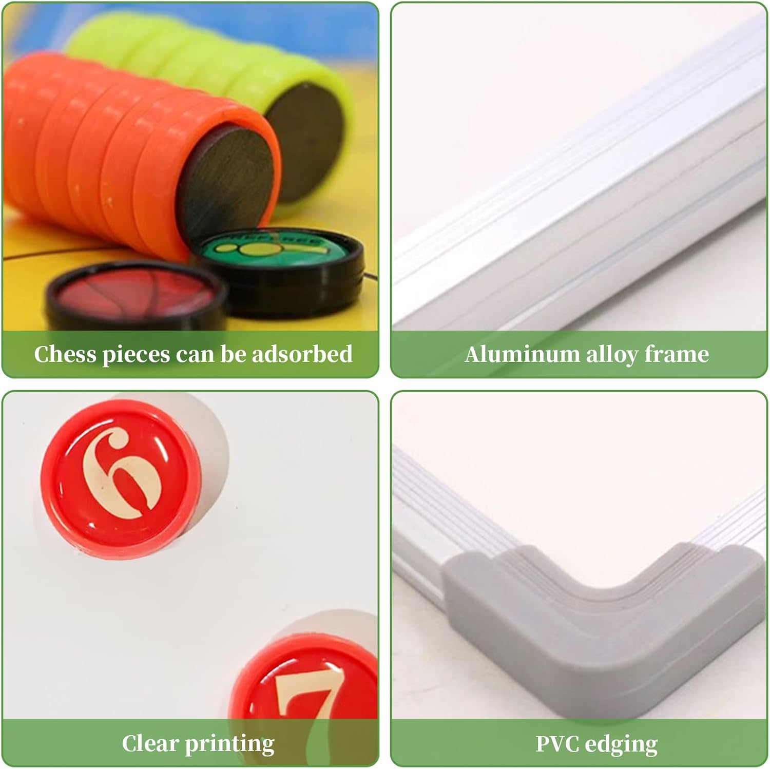 Soccer Tactical Whiteboard Wall-Mounted Waterproof Magnetic Strategy Coaching Board Full-Court Half-Court Football Sand Table Drills Whiteboard Dry Erase Soccer Double-Sided Clipboard for Training image number 5