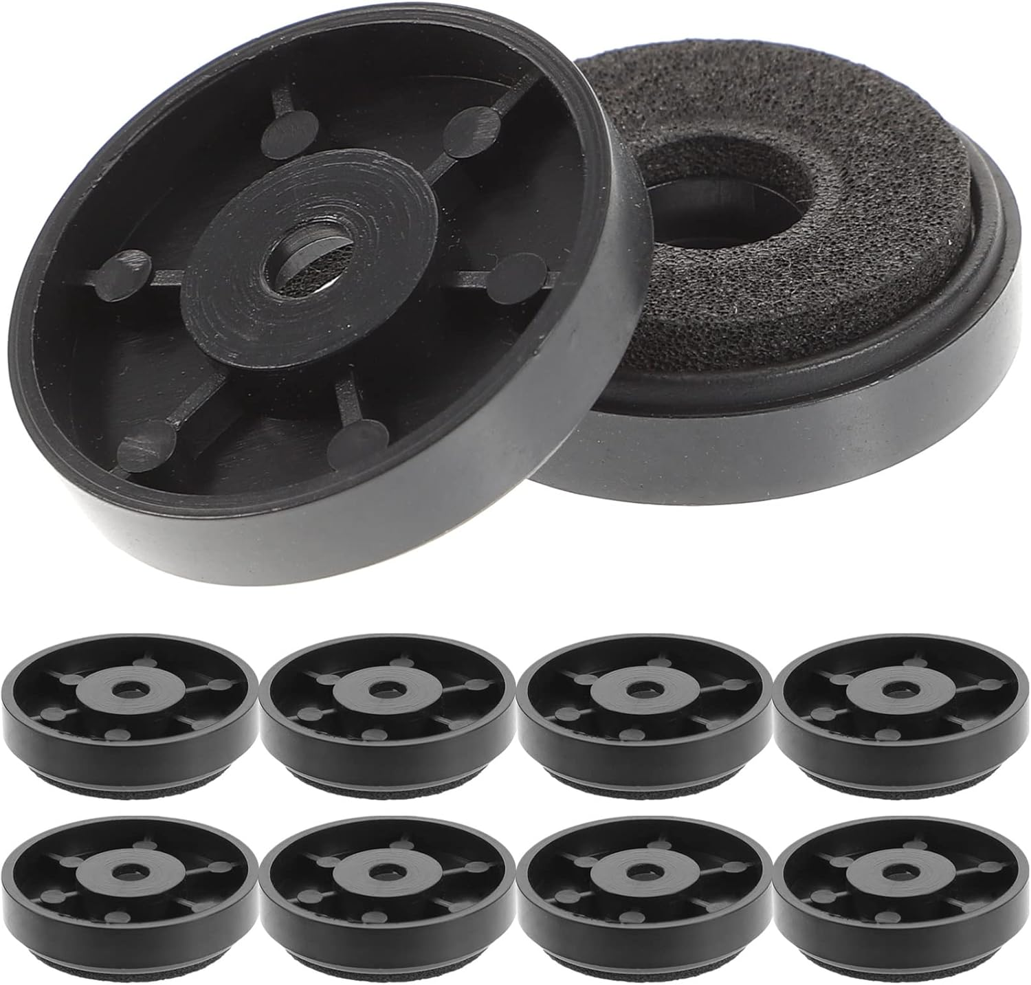 HOMOCONO 10Pcs Speaker Isolation Pads and Feet Set, 30X8Mm Shockproof Sponge Feet for Subwoofer and Turntable, Anti-Vibration Audio Stand Accessories for Hifi Home Theater Equipment image number 4