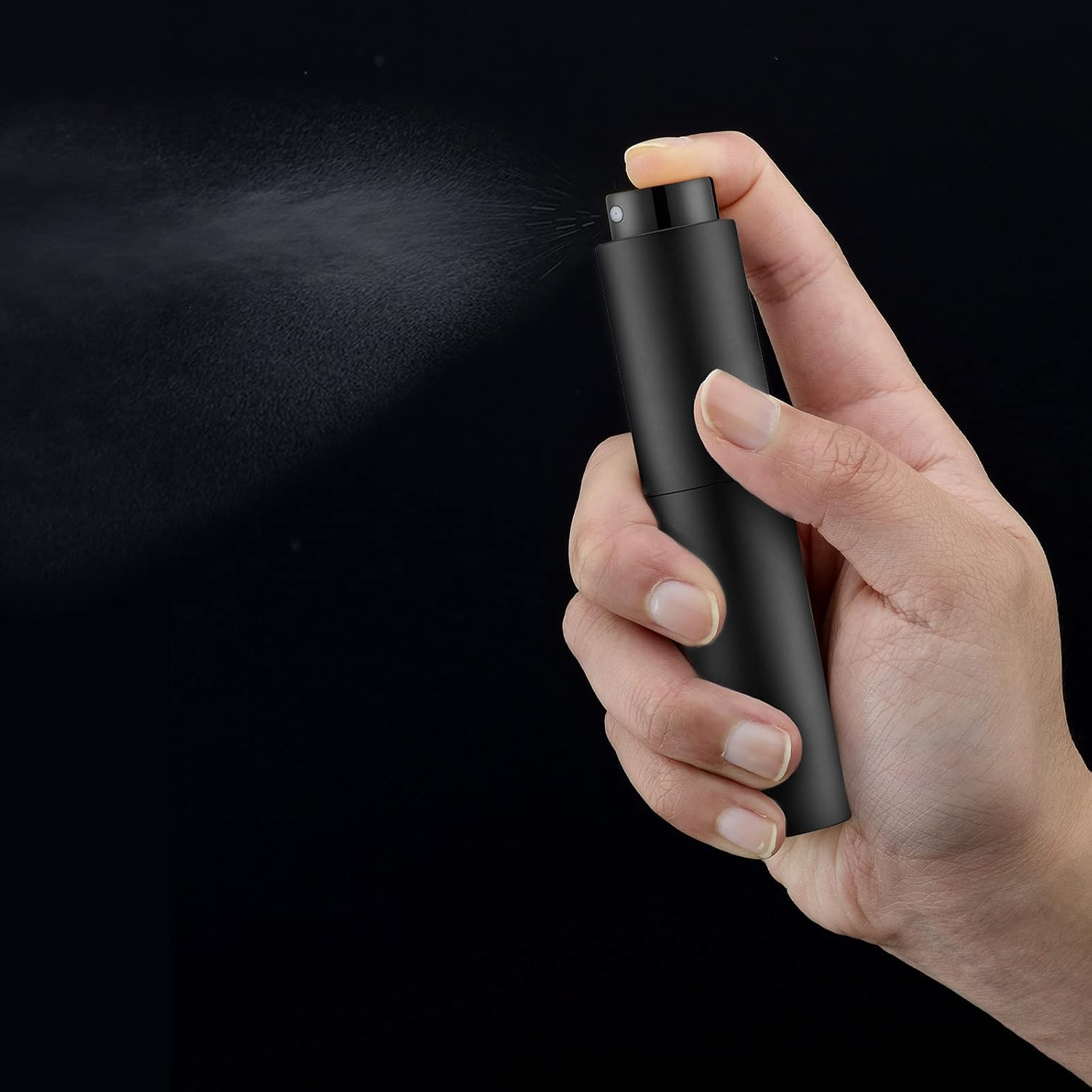 10Ml Travel Perfume Atomizer Refillable, Mini Cologne Spray Bottle Empty, Small Aftershave Sprayer for Dispenser (Black) image number 1