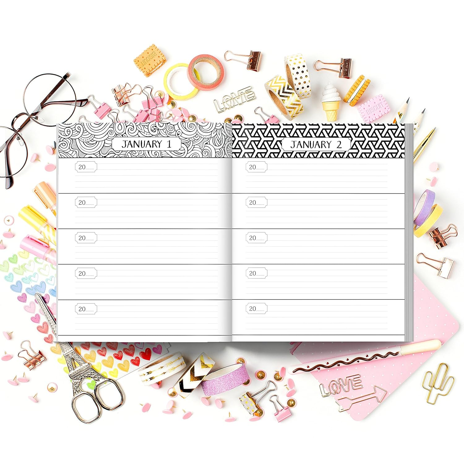 Daily Moments: One Sentence a Day Five Year Memory Journal image number 3