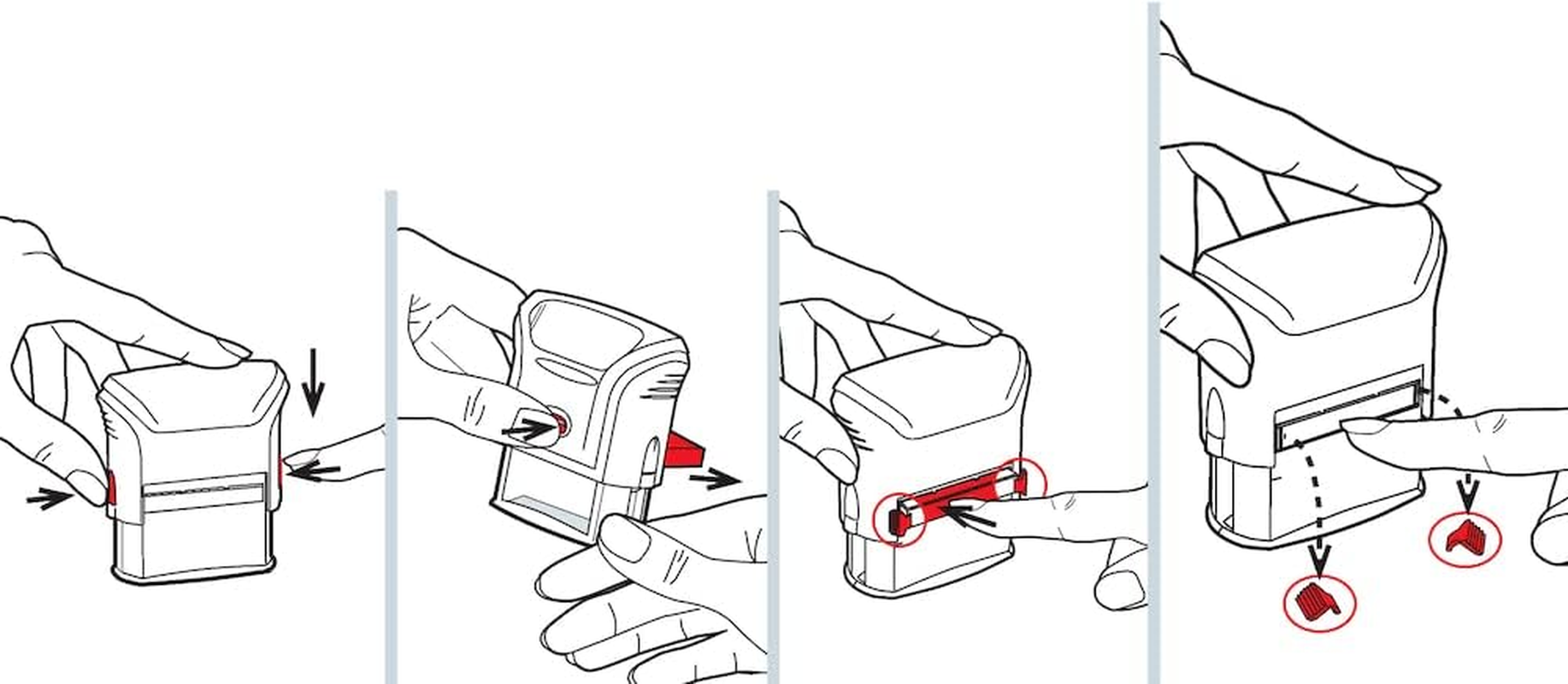 Trodat Swop Pads 6/4912 Replacement Ink Pads - Black, Pack of 2 - Blue image number 6