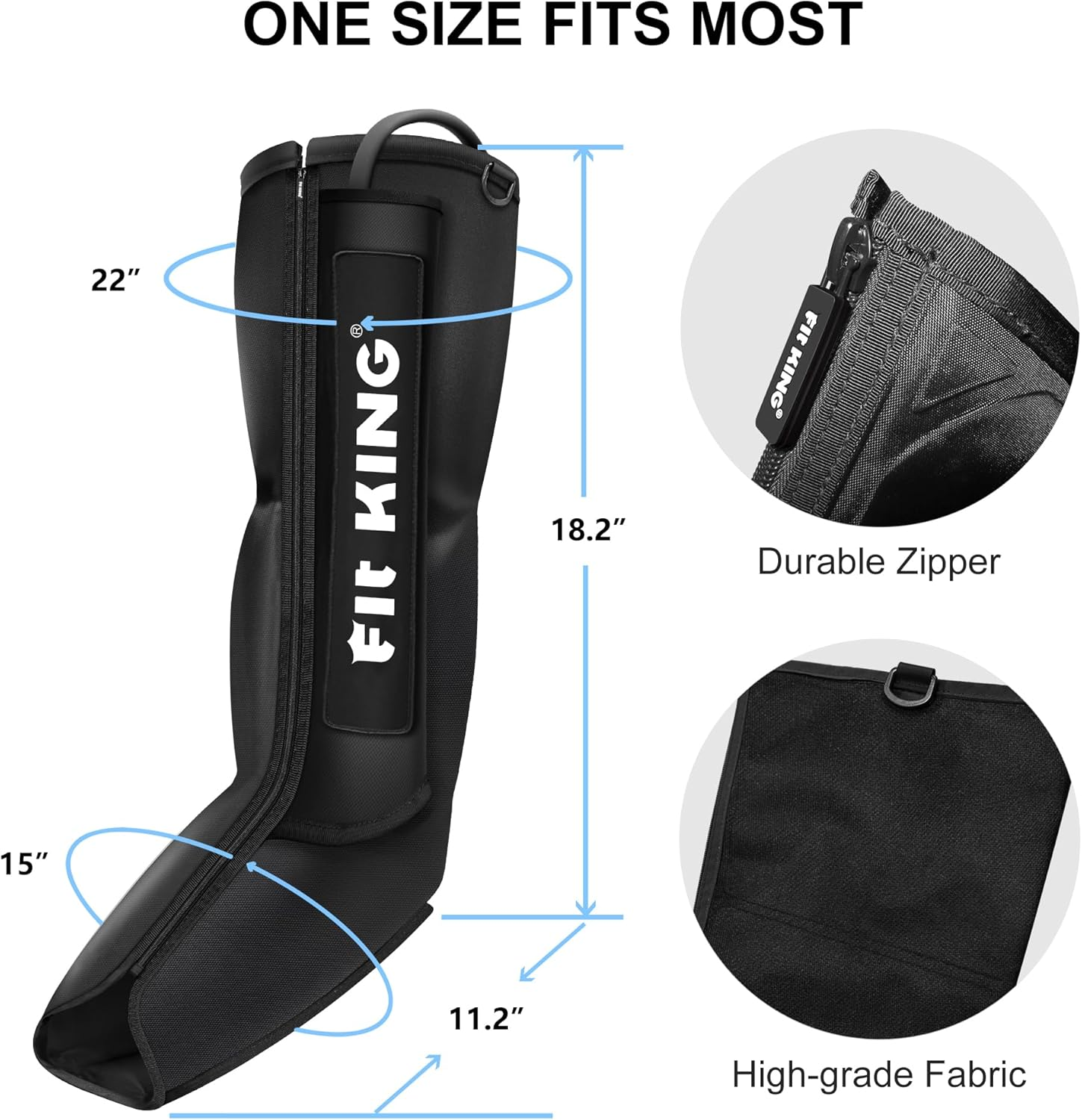 FIT KING Leg Compression Boots Massager for Foot and Calf Recovery, Upgraded Leg Massager for Blood Circulation, Muscle Relaxation, Relief Soreness and Pain&hellip; image number 3