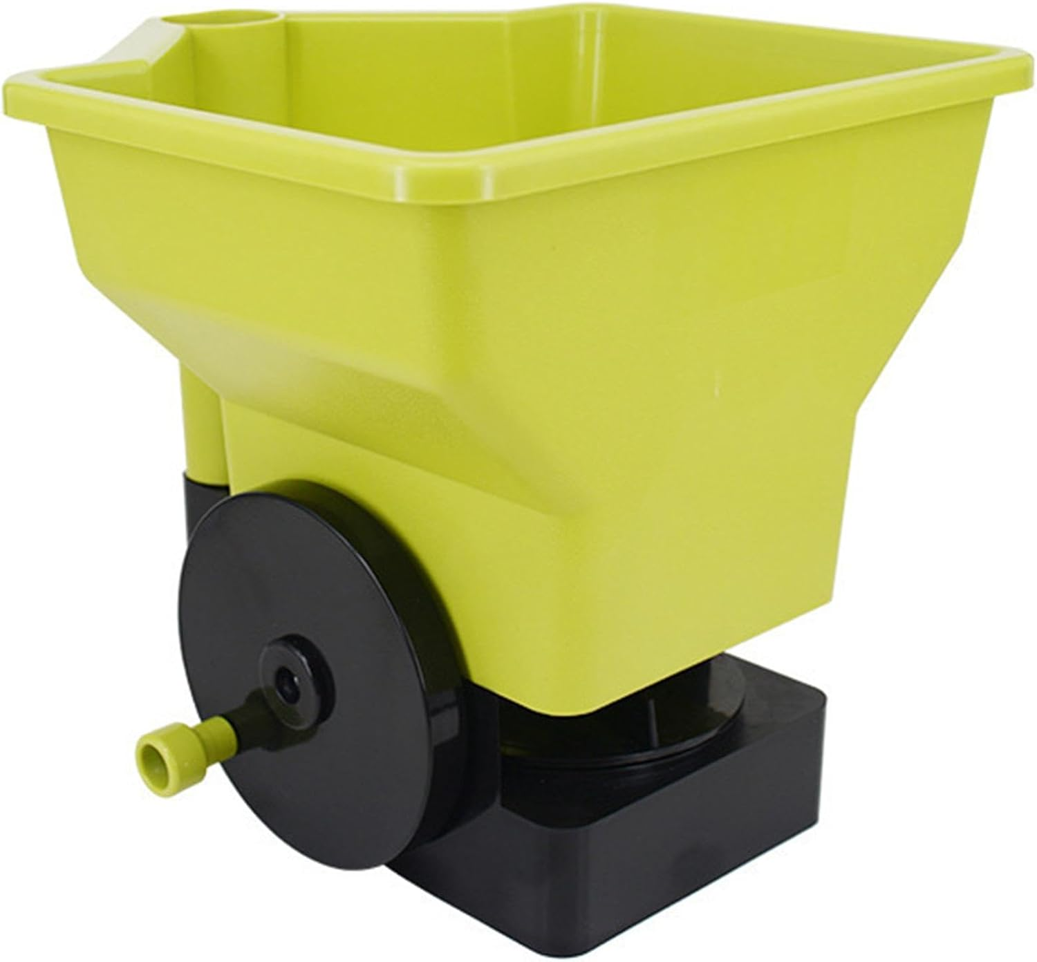 Perfk Fertilizer Spreader Handheld Spreader Green for Salt Gardening Tools Lightweight Planter Tool Spreader Fertilizer Dispenser image number 2