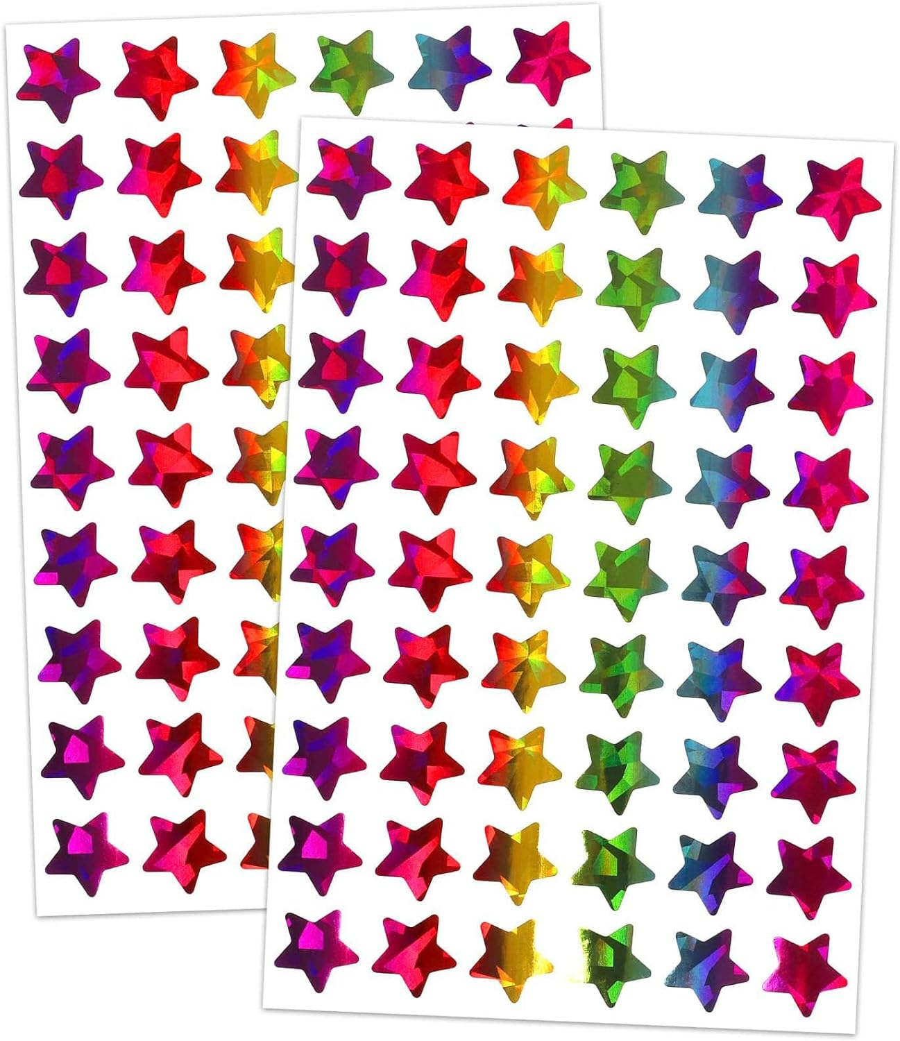 1920 Holographic Rainbow Small Star Stickers for Kids Reward, Gradient Star Stickers Cute Stickers for Crafts Classroom Office, Self-Adhesive Reward Stickers Incentive Stickers for Behavior image number 1